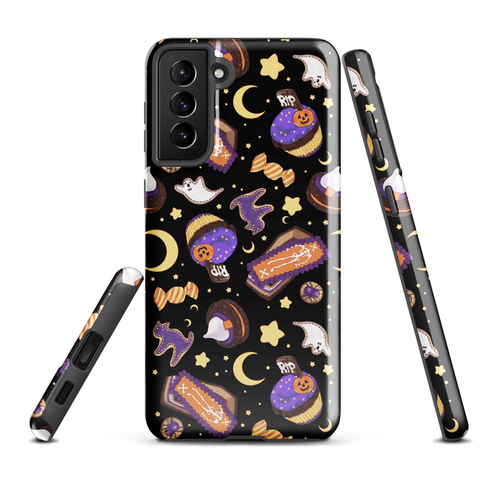 Halloween Treat Samsung® Tough Case features vibrant Halloween designs, ensuring style and protection for your phone.