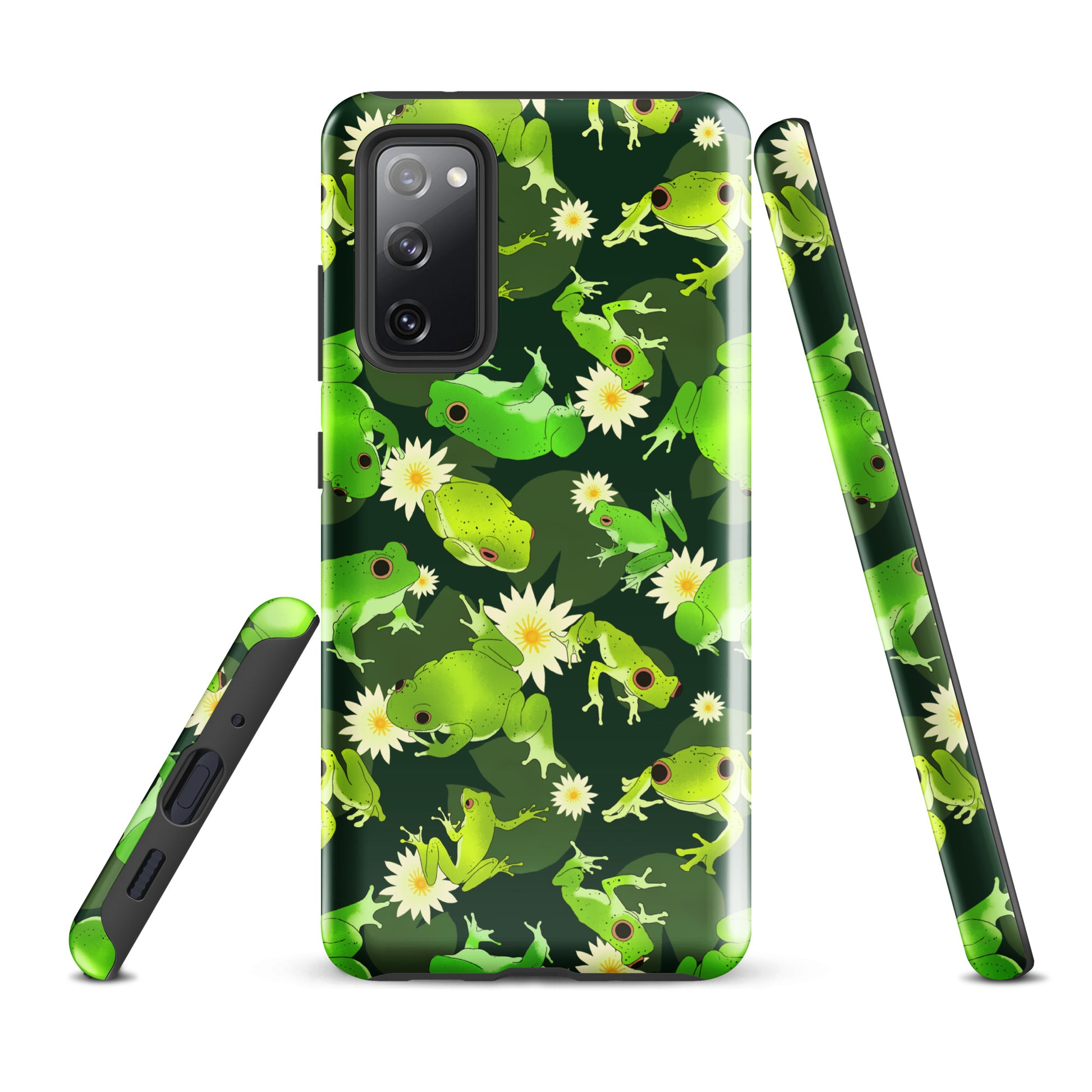 Kero-kero Samsung® Tough Case features a vibrant frog design, offering durability and style for your phone protection.
