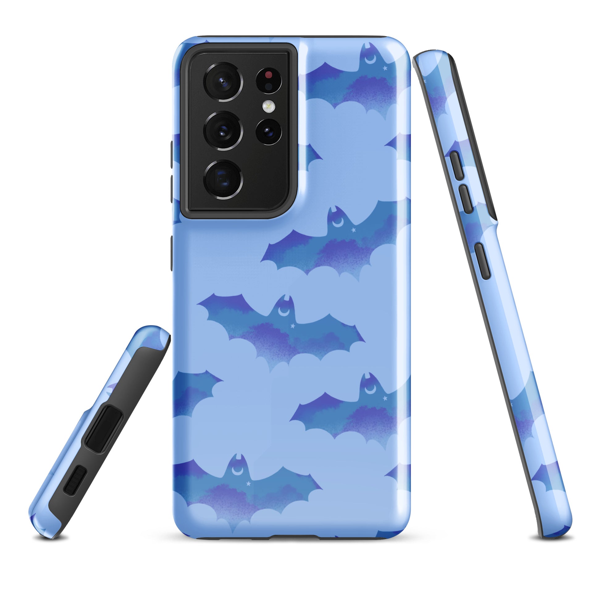 Stylish Lilith Samsung® Tough Case features a durable, bat-patterned design for ultimate phone protection and flair.