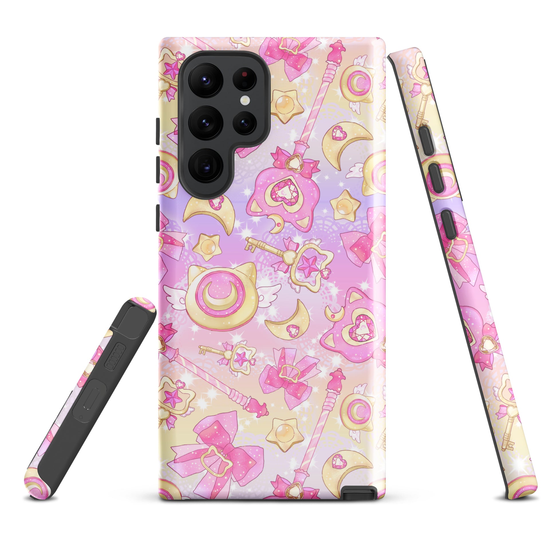 Colorful Magical Girl Samsung® Tough Case featuring cute designs for stylish phone protection and magical vibes.