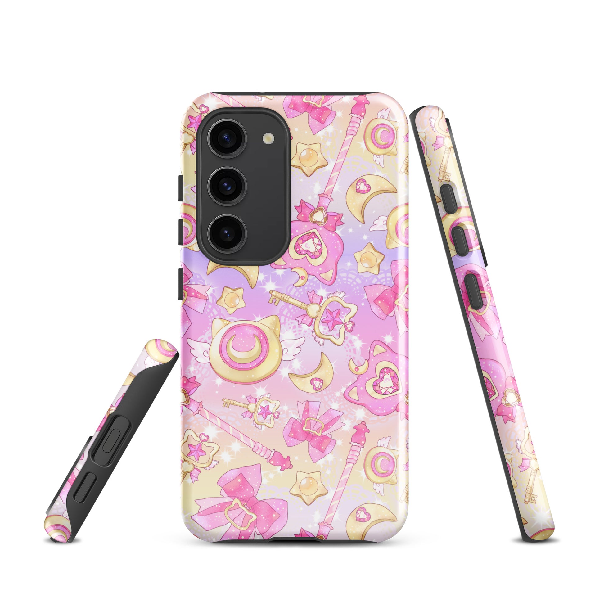 Colorful and playful Magical Girl Samsung® Tough Case designed for impact resistance, perfect for your magical gadgets.