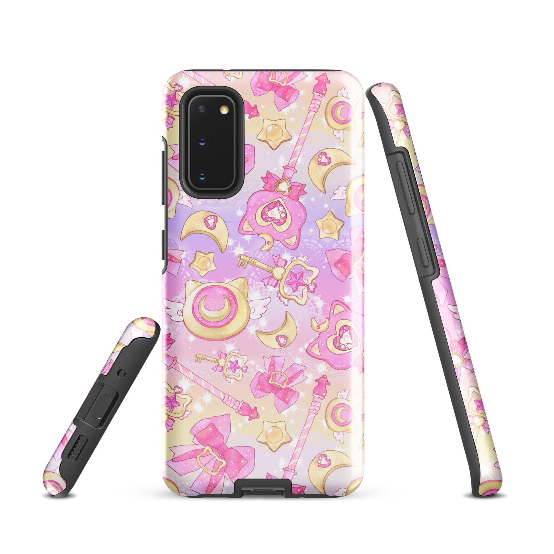Colorful Magical Girl Samsung® Tough Case featuring whimsical designs, perfect for showcasing your magical side.