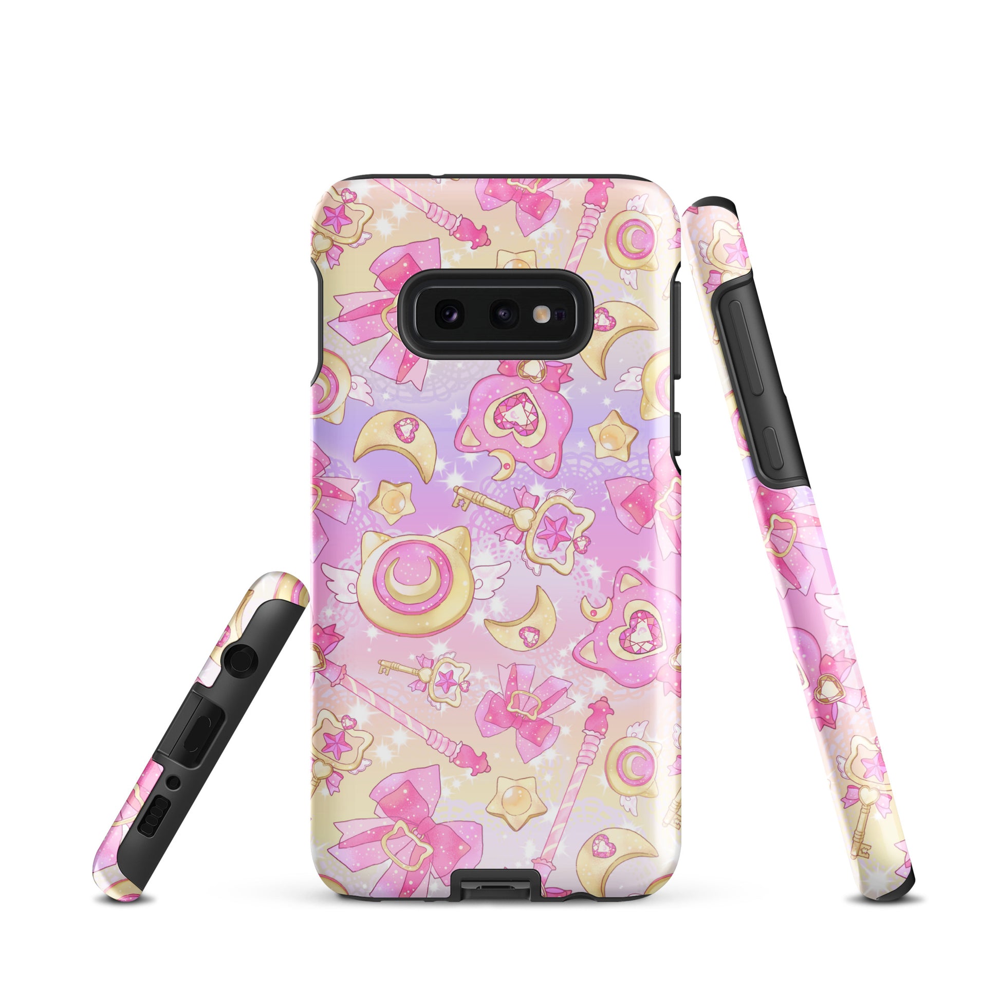 Colorful Magical Girl Samsung® Tough Case featuring whimsical designs, perfect for protecting your phone in style.
