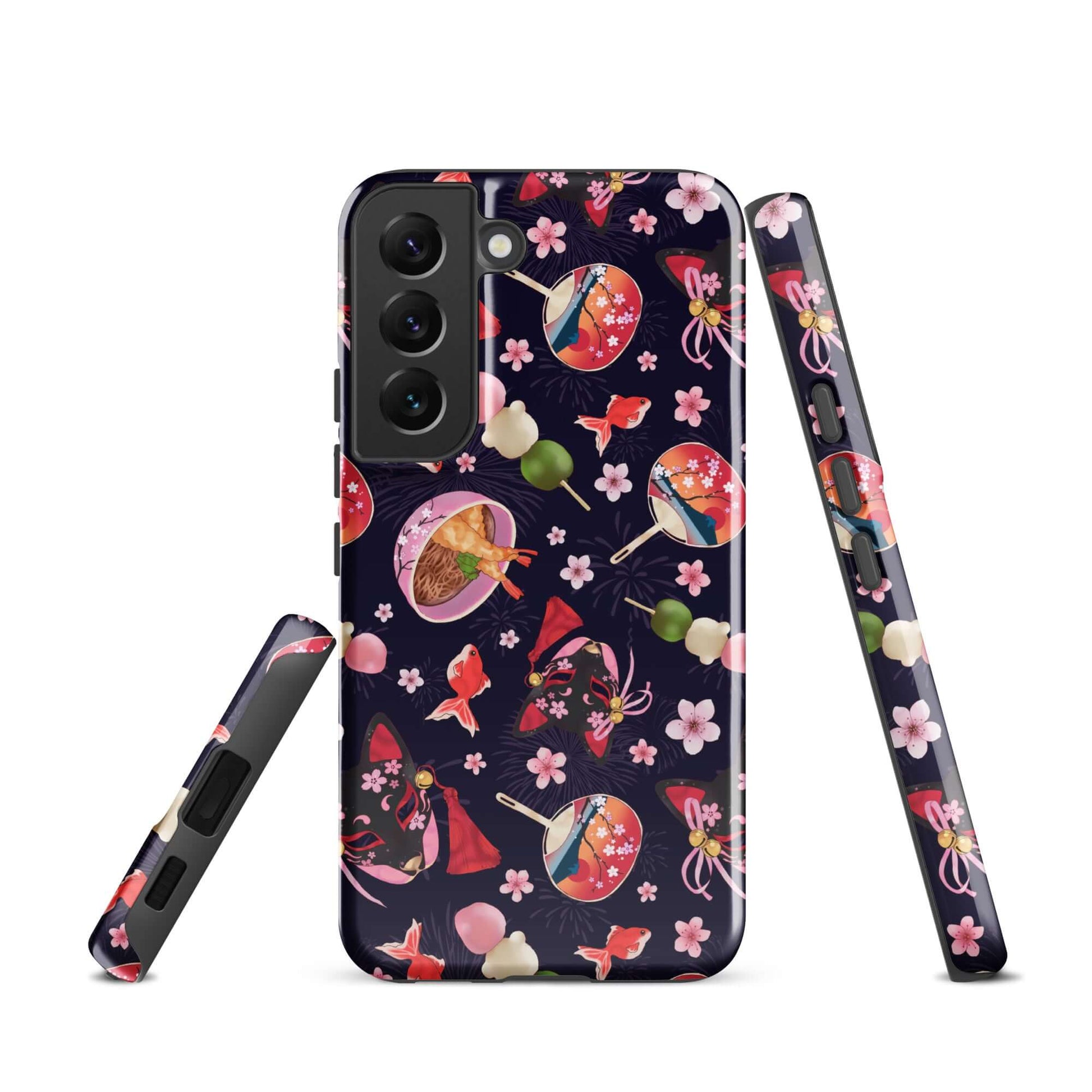 Matsuri Samsung® Tough Case features vibrant designs, providing stylish protection for your phone against bumps and scratches.