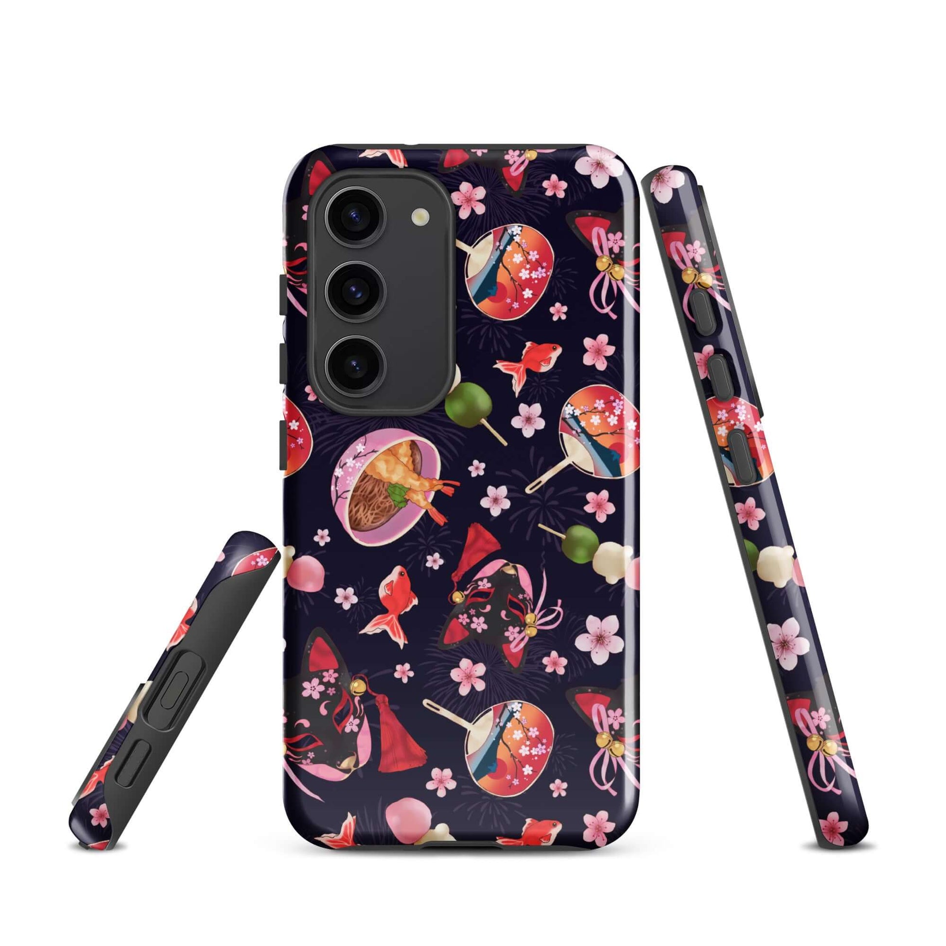 Elevate your phone's style with the Matsuri Samsung® Tough Case, featuring a vibrant design for ultimate protection.