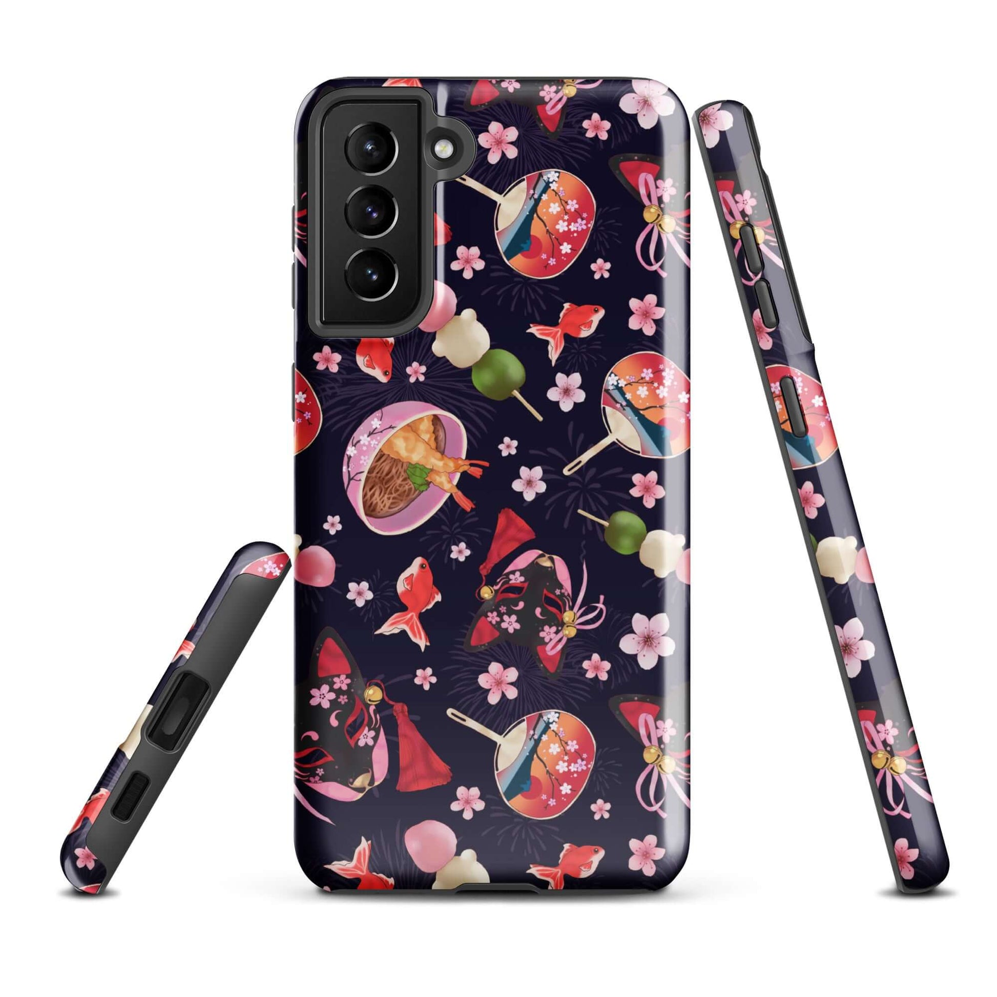 Stylish Matsuri Samsung® Tough Case featuring vibrant designs, offering superior protection for your Galaxy S21 Plus.