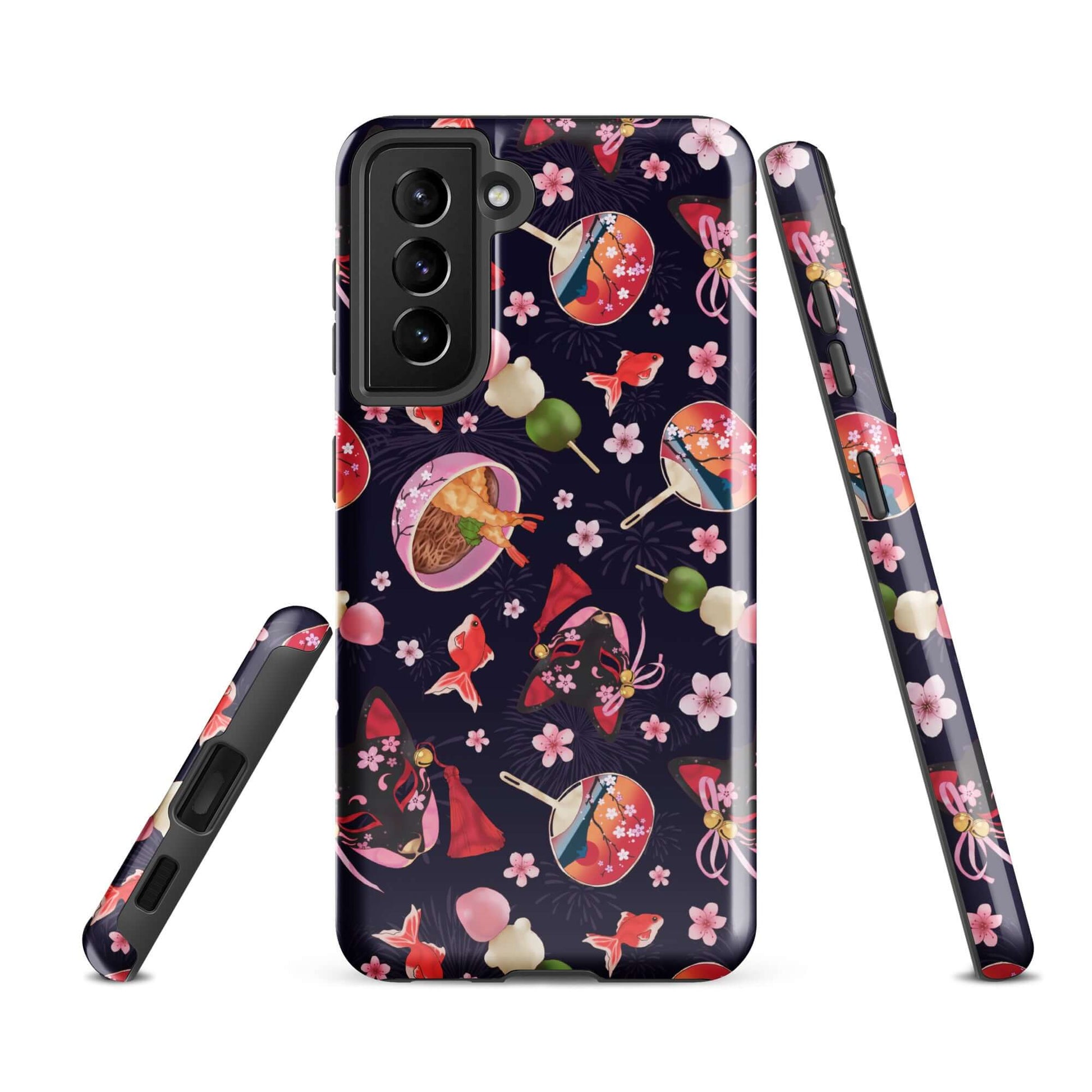 Protect your phone in style with the Matsuri Samsung® Tough Case, featuring vibrant art and durable dual-layer design.