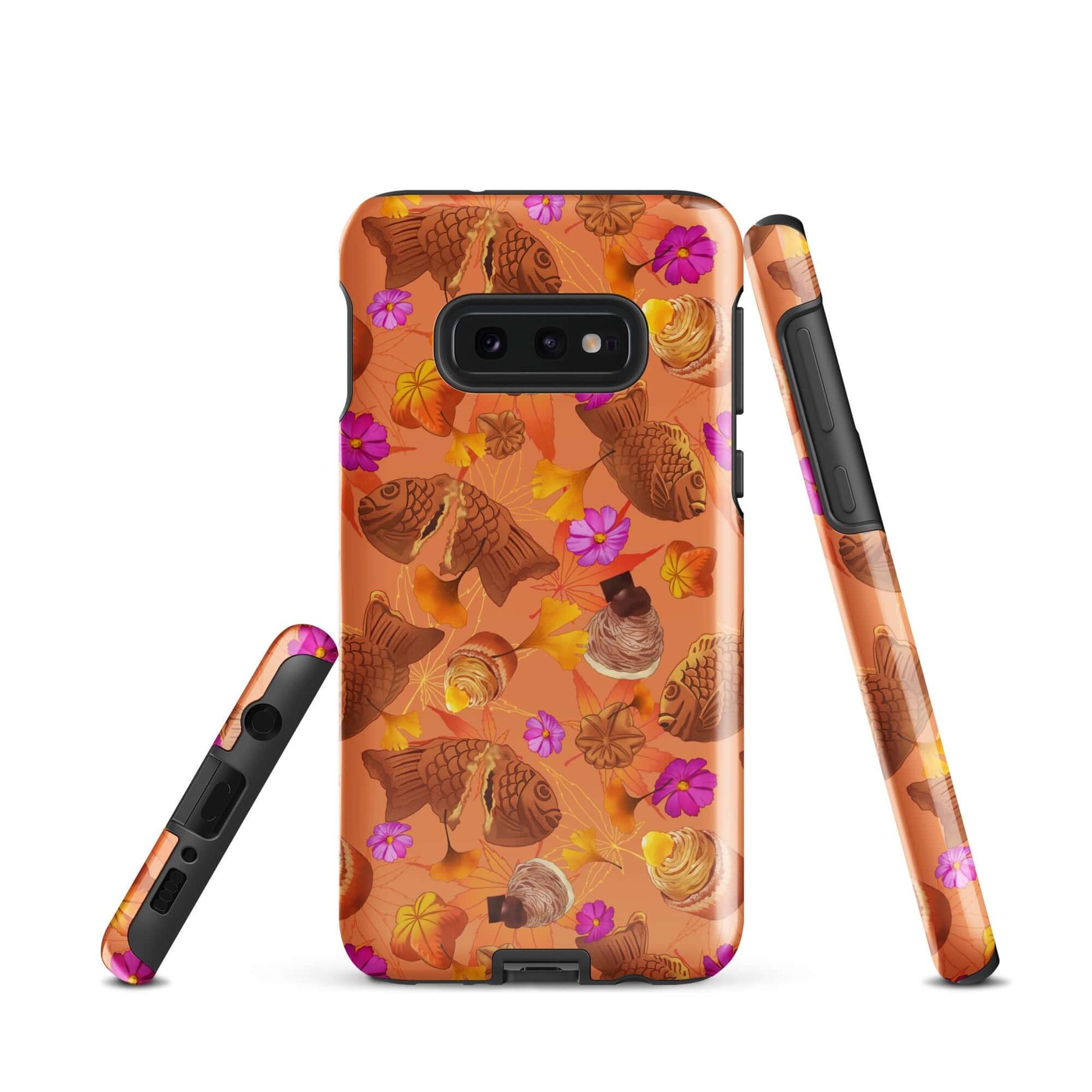 Stylish Momiji Samsung® Tough Case featuring vibrant designs, offering impact resistance and extra phone protection.