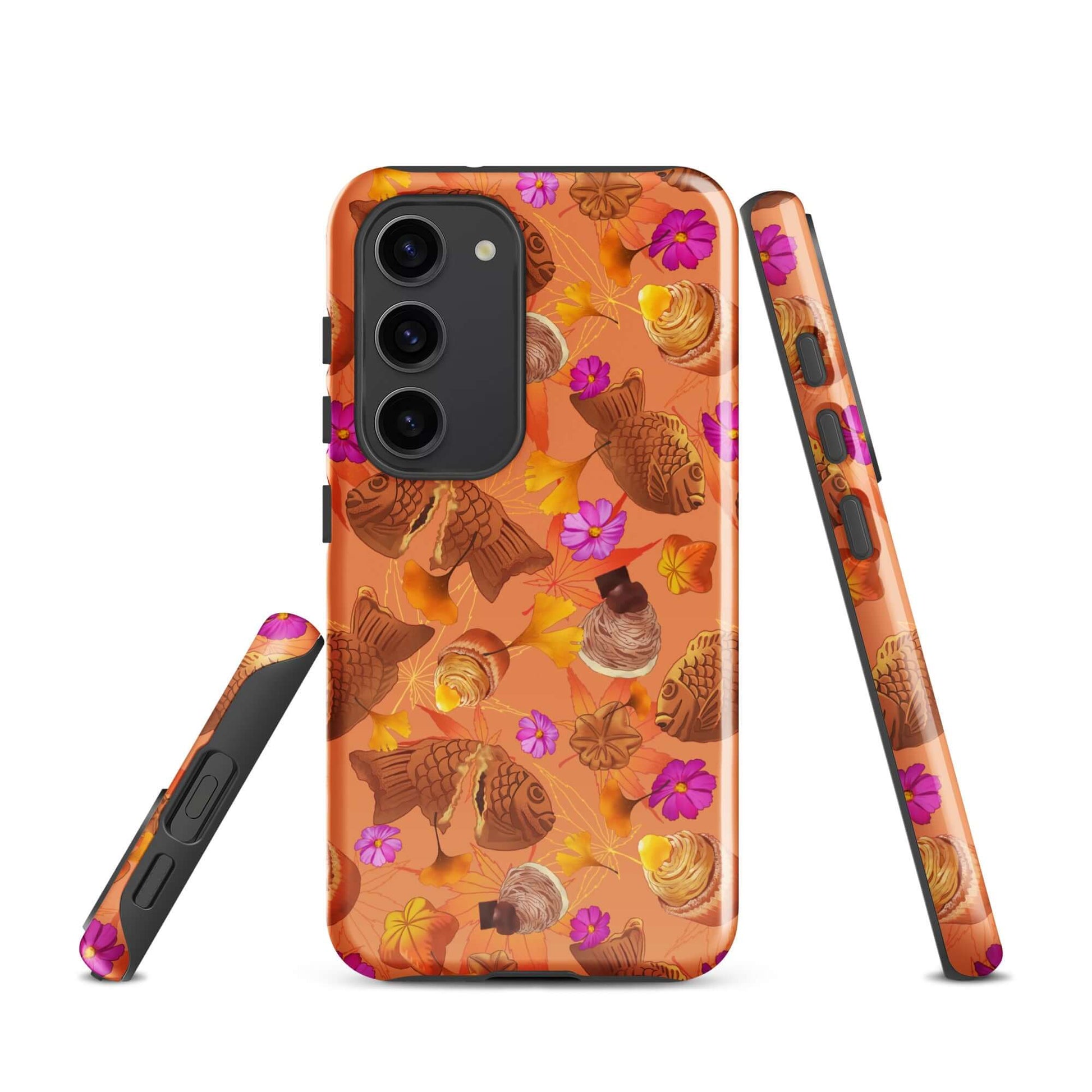 Stylish Momiji Samsung® Tough Case featuring colorful designs, offering durable protection for your Galaxy S23.