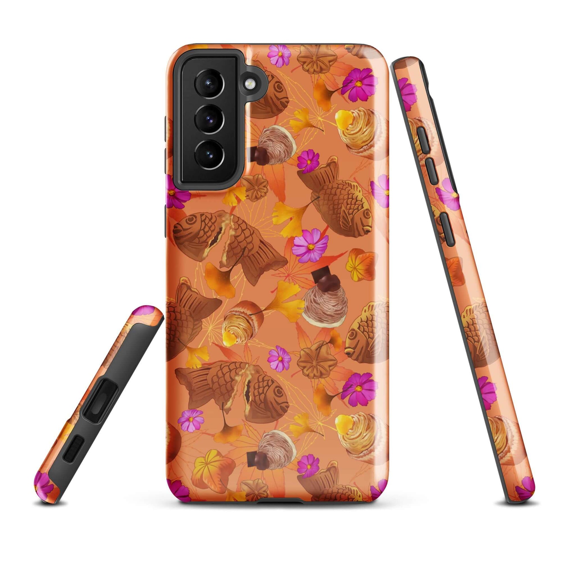 Stylish Momiji Samsung® Tough Case featuring vibrant designs, offering durability and protection for your phone.