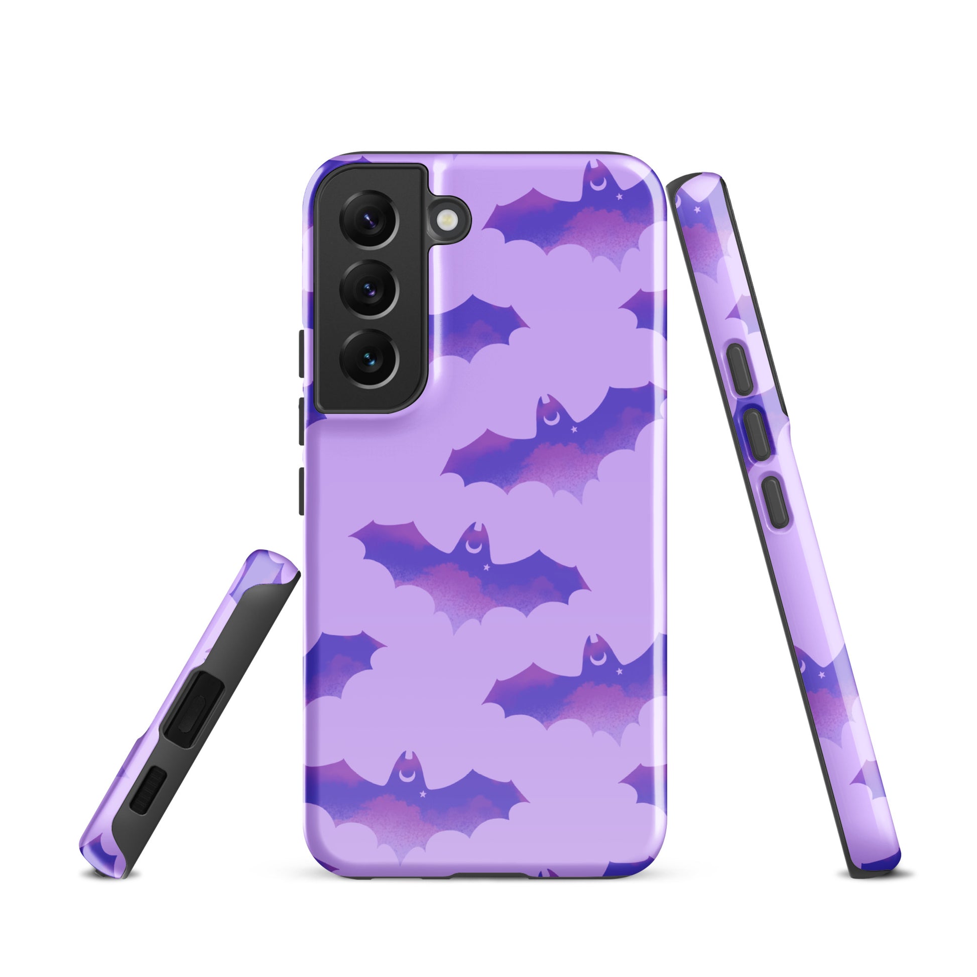 Morrigan Samsung® Tough Case features a vibrant bat design, providing durability and style for your phone.