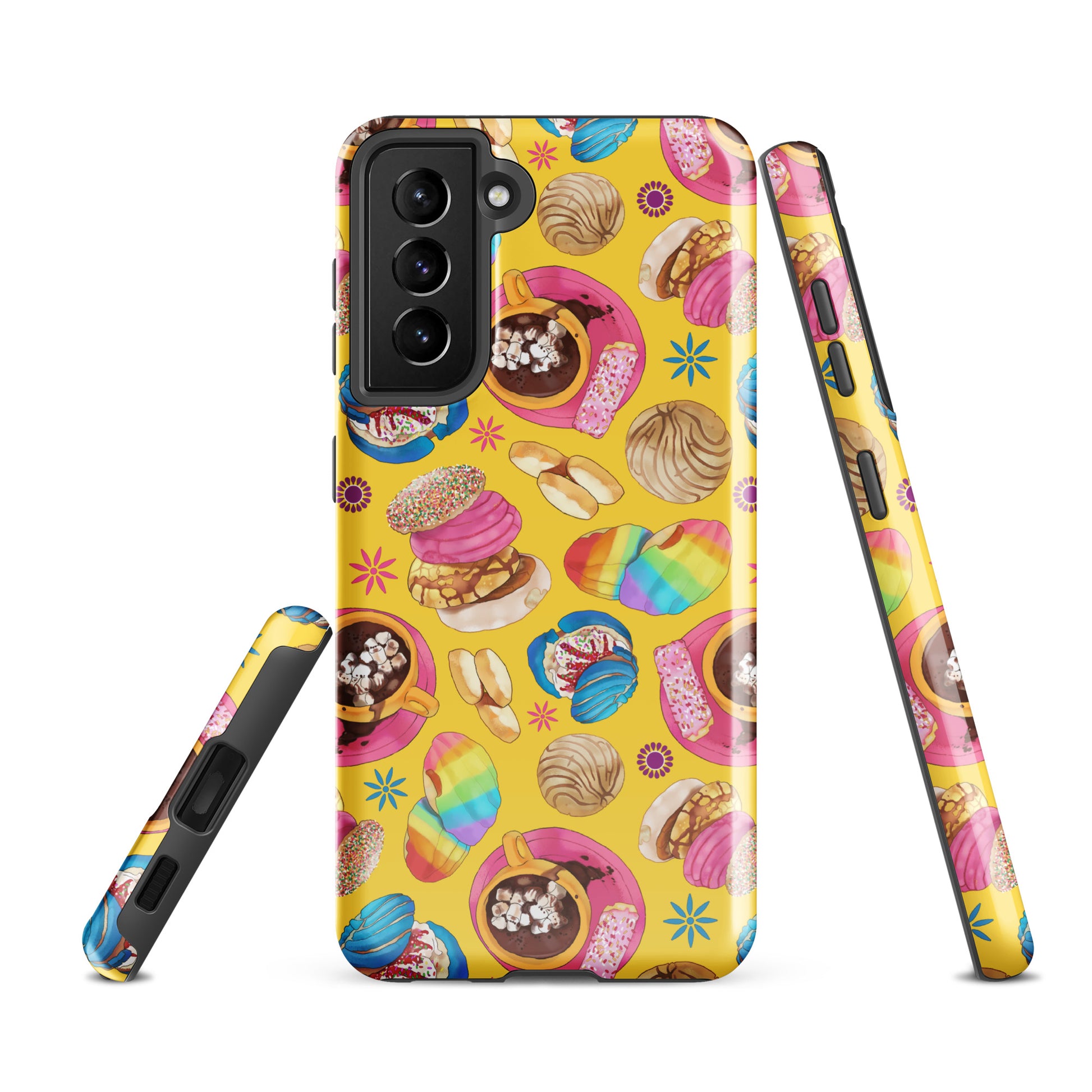 Bright and colorful Pan Dulce Samsung® Tough Case features a fun dessert design, providing stylish protection for your phone.