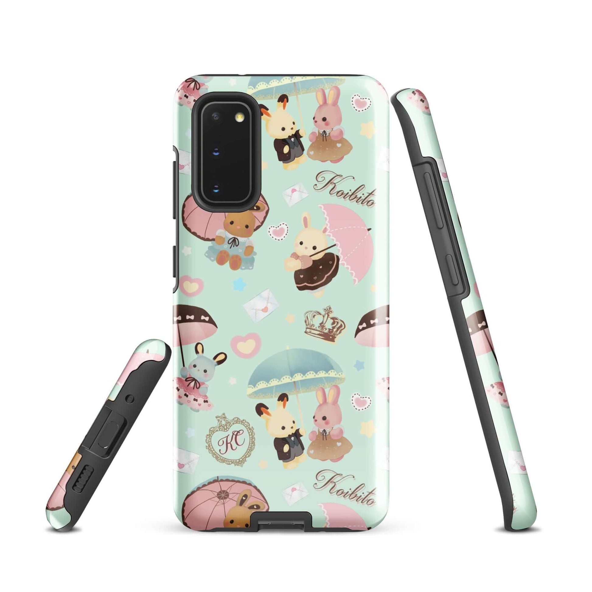 Cute Parasol Bunny Samsung® Tough Case features a vibrant design, providing stylish protection for your phone.