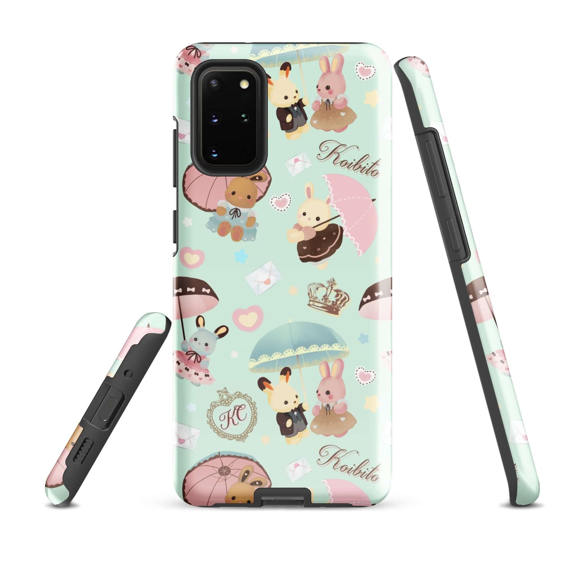 Stylish Parasol Bunny Samsung® Tough Case featuring adorable bunnies, perfect for protecting your phone with flair.