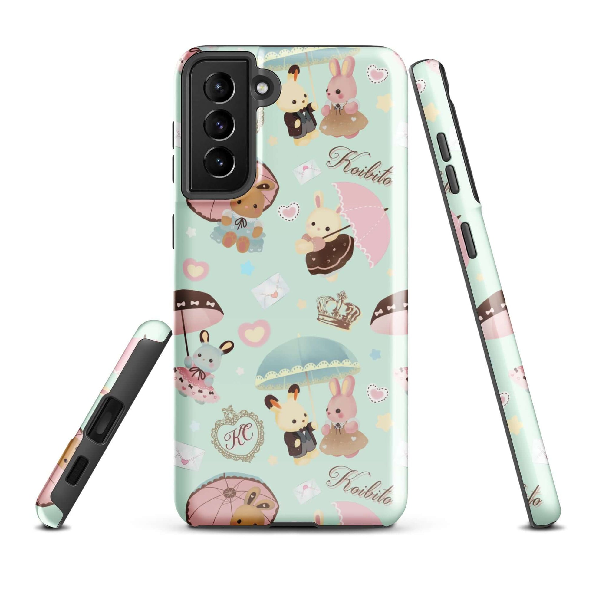 Parasol Bunny Samsung® Tough Case showcases a cute design, providing stylish protection for your phone.