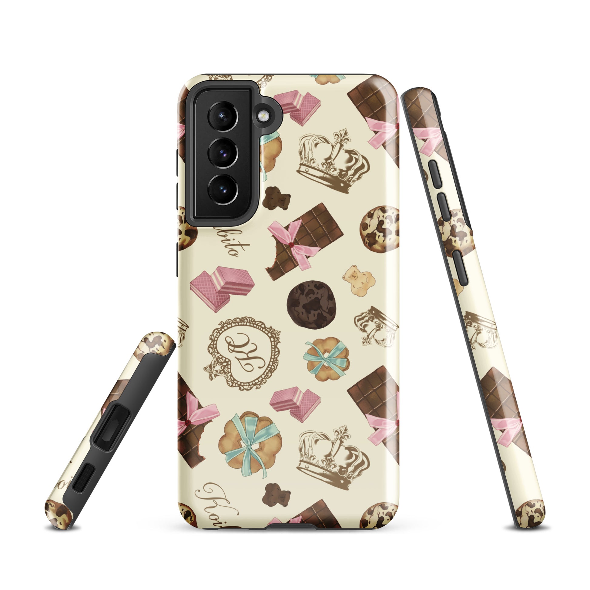 Stylish Royal Cookie Samsung® Tough Case featuring a delightful dessert pattern for durable phone protection.