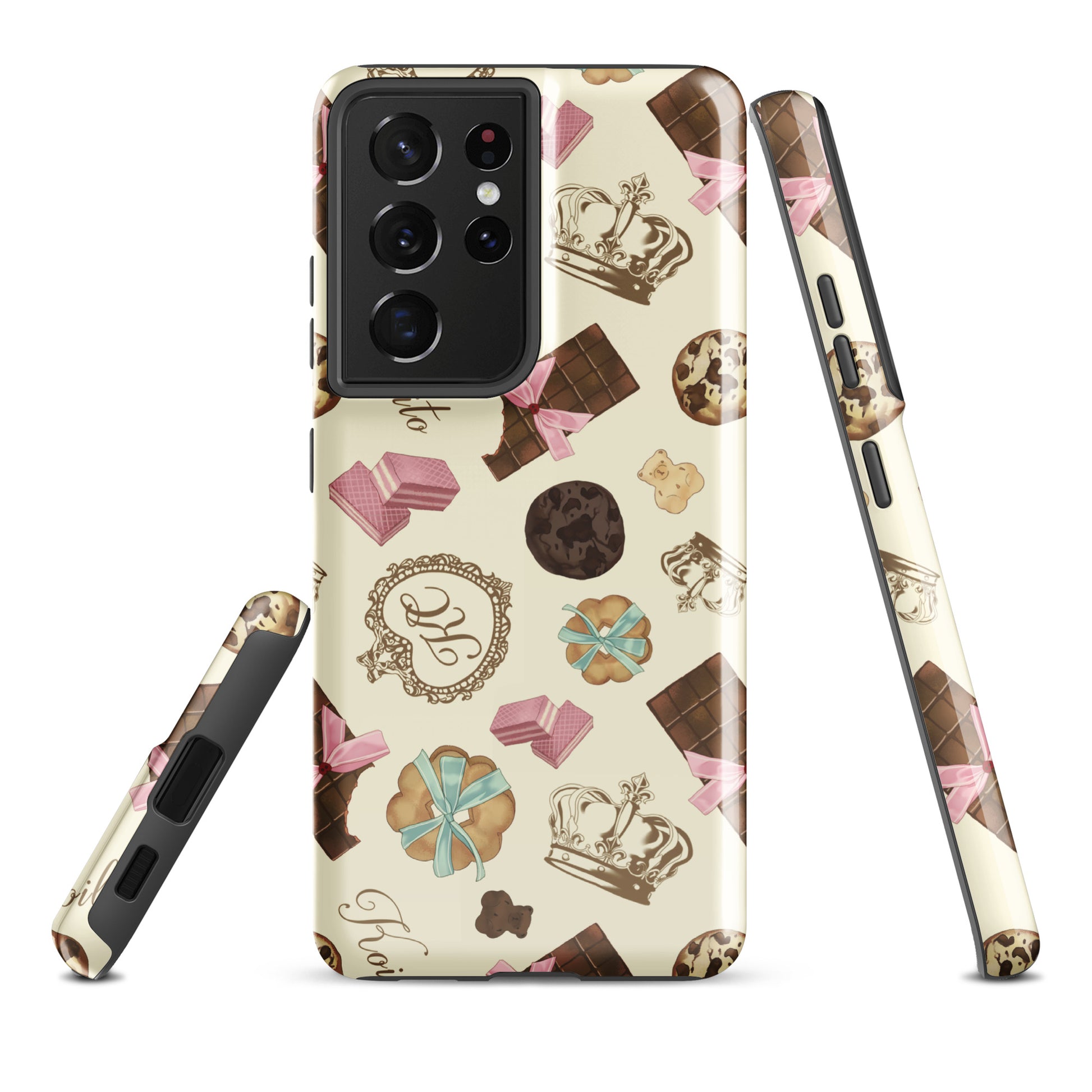 Stylish Royal Cookie Samsung® Tough Case featuring charming dessert designs for durable protection and artistic flair.