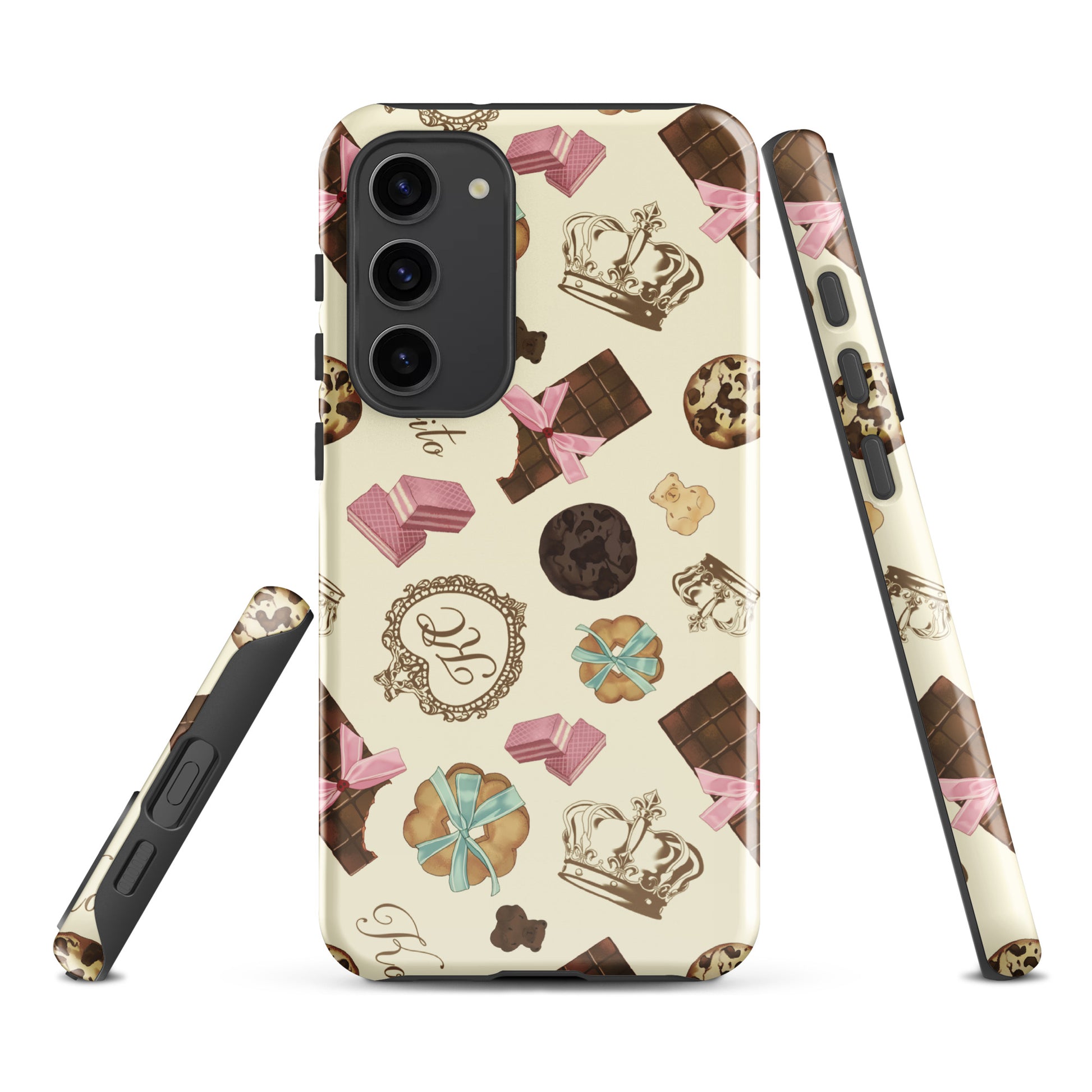 Royal Cookie Samsung® Tough Case features a stylish design with durability, perfect for protecting your Galaxy S23 Plus.