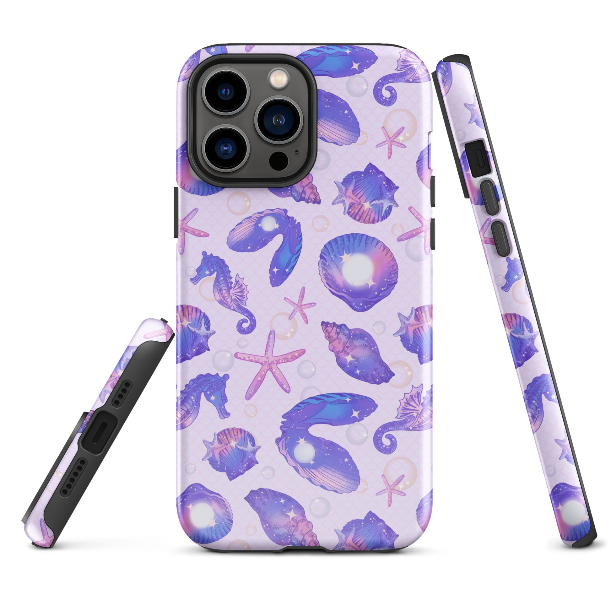 Stylish Sea Princess iPhone® Tough Case featuring a durable design with vibrant sea-themed graphics for protection.