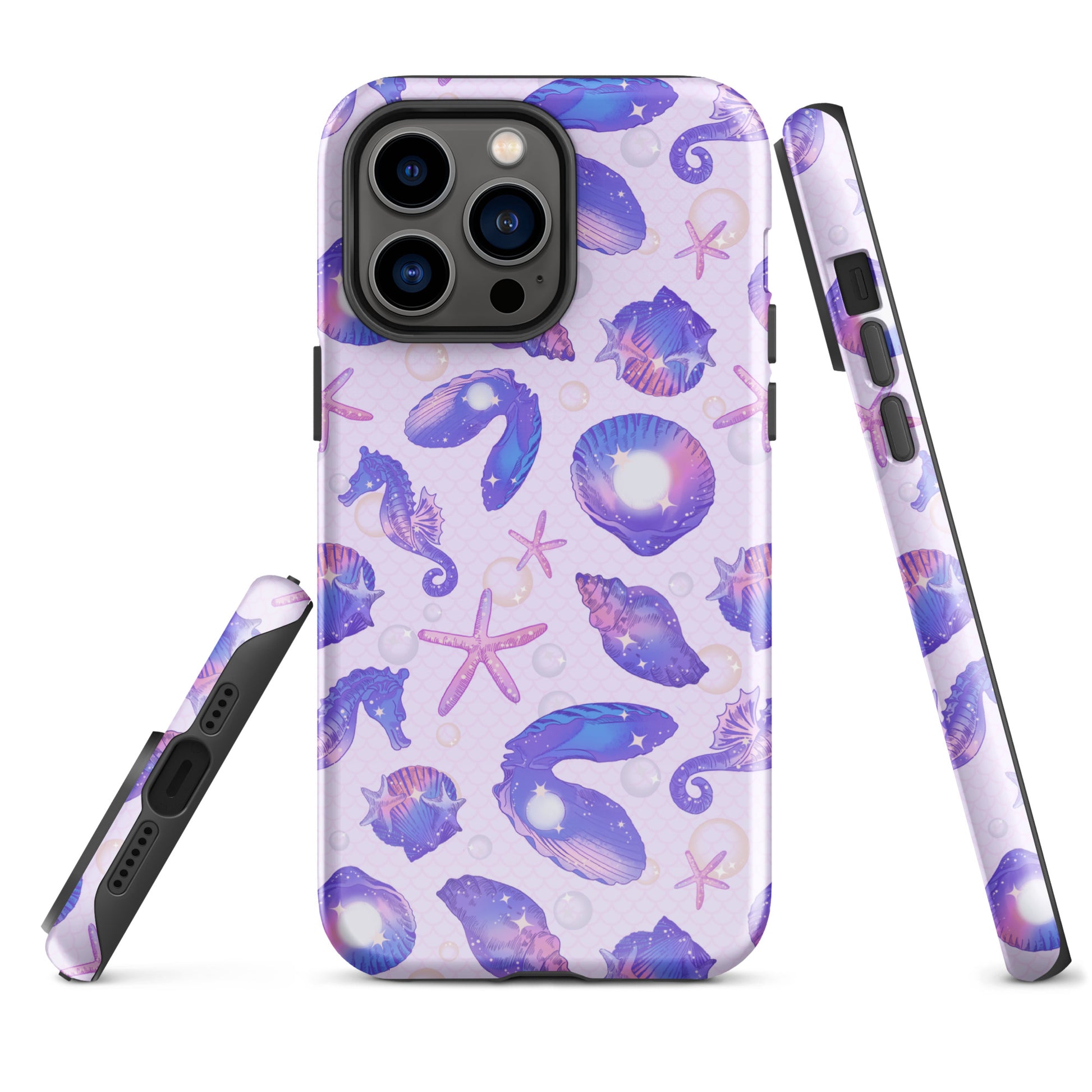 Stylish Sea Princess iPhone® Tough Case featuring marine-themed design for ultimate protection and fashion.