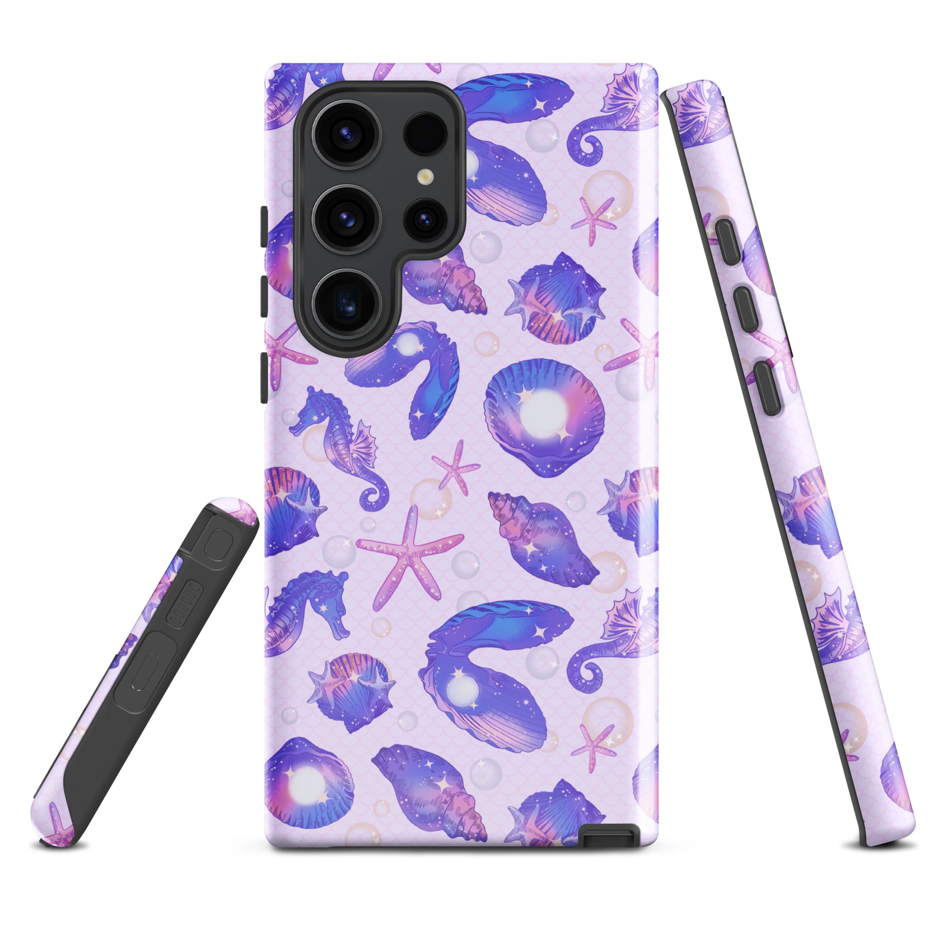 Stylish Sea Princess Samsung® Tough Case featuring vibrant sea life design, perfect for protection and aesthetics.