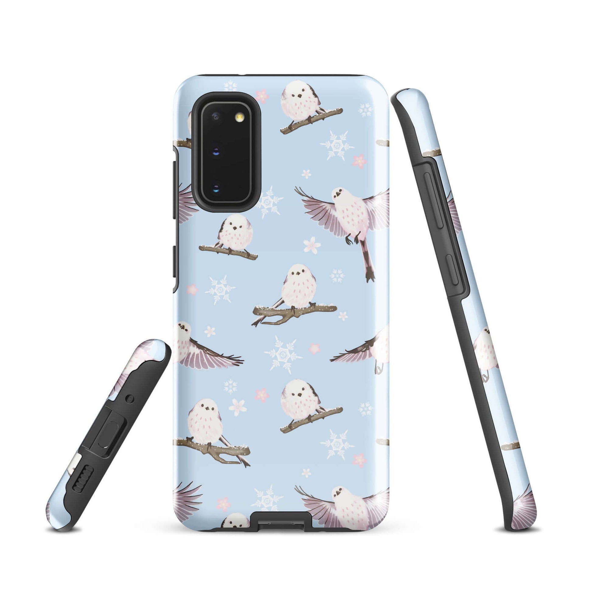 Snow Bird Samsung® Tough Case featuring a charming bird design, perfect for protecting your phone in style.