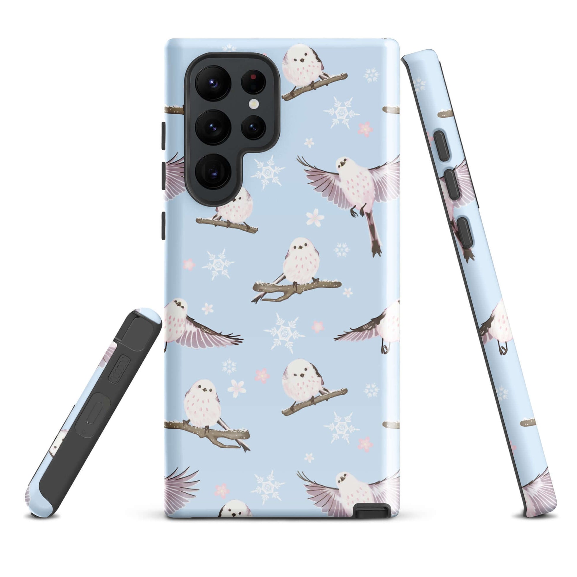 Snow Bird Samsung® Tough Case with artistic design, offering durable protection for your phone against bumps and scratches.