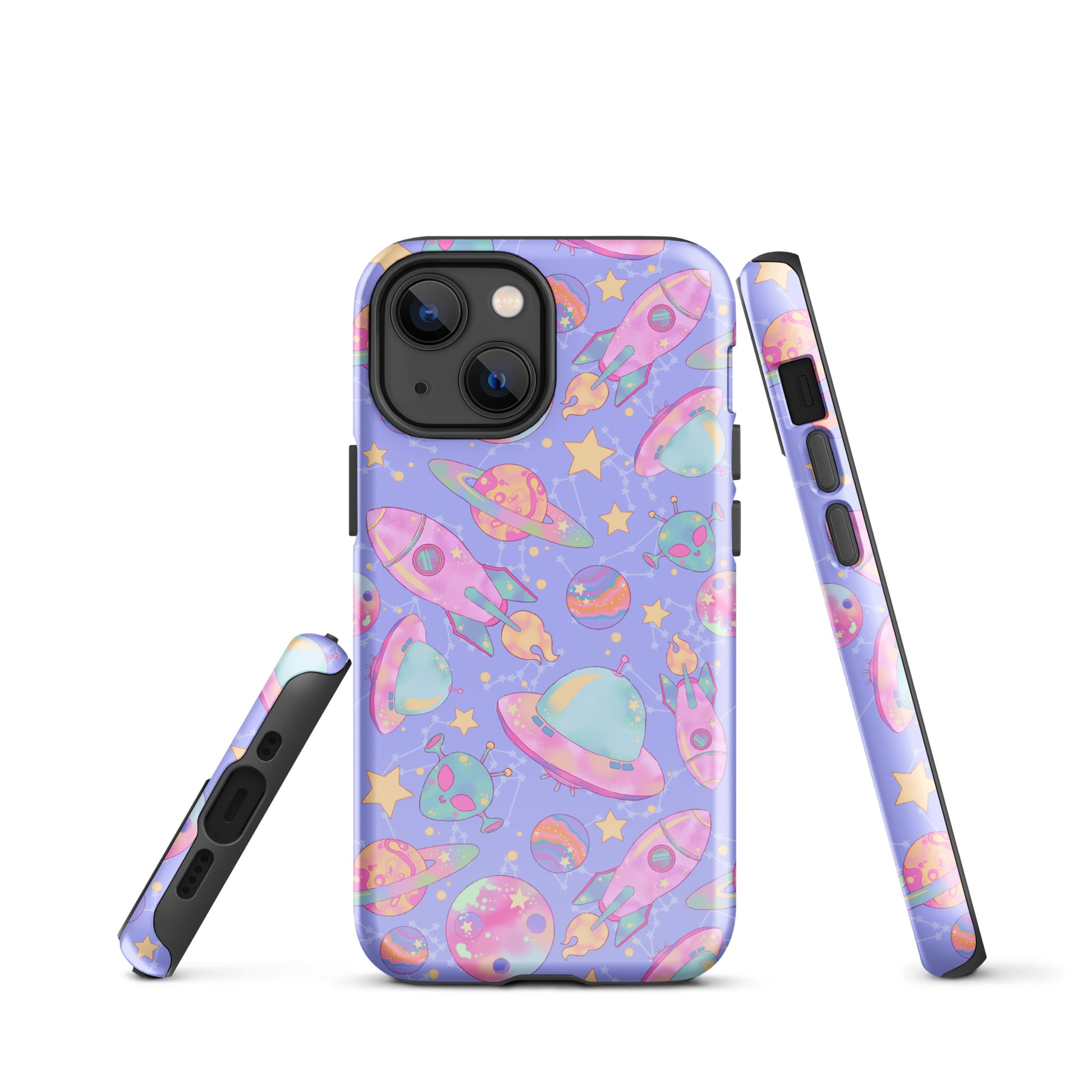 Protect your phone with the stylish Space iPhone® Tough Case featuring a vibrant cosmic design. Perfect for any space lover!