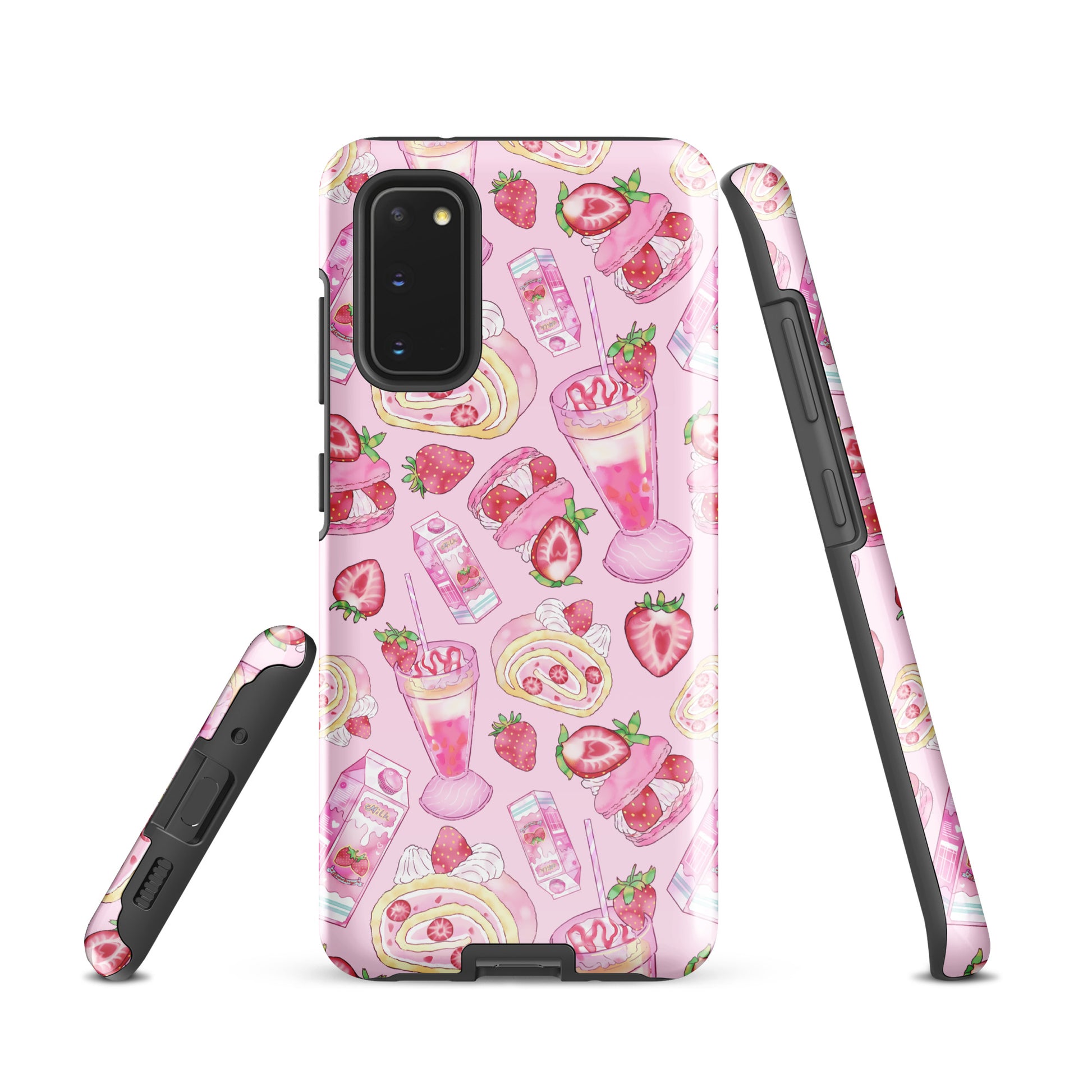 Colorful Strawberry Samsung® Tough Case offers stylish protection with a fun dessert design for your phone.