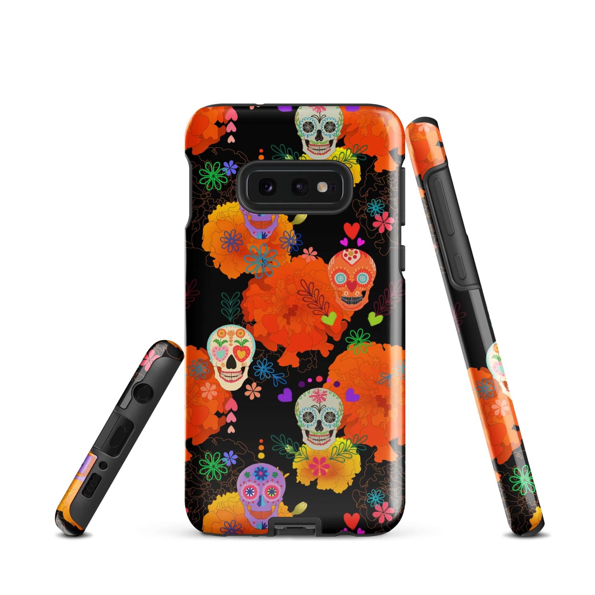 Colorful Sugar Skull Samsung® Tough Case showcases vibrant designs while providing durable, shock-absorbing protection.