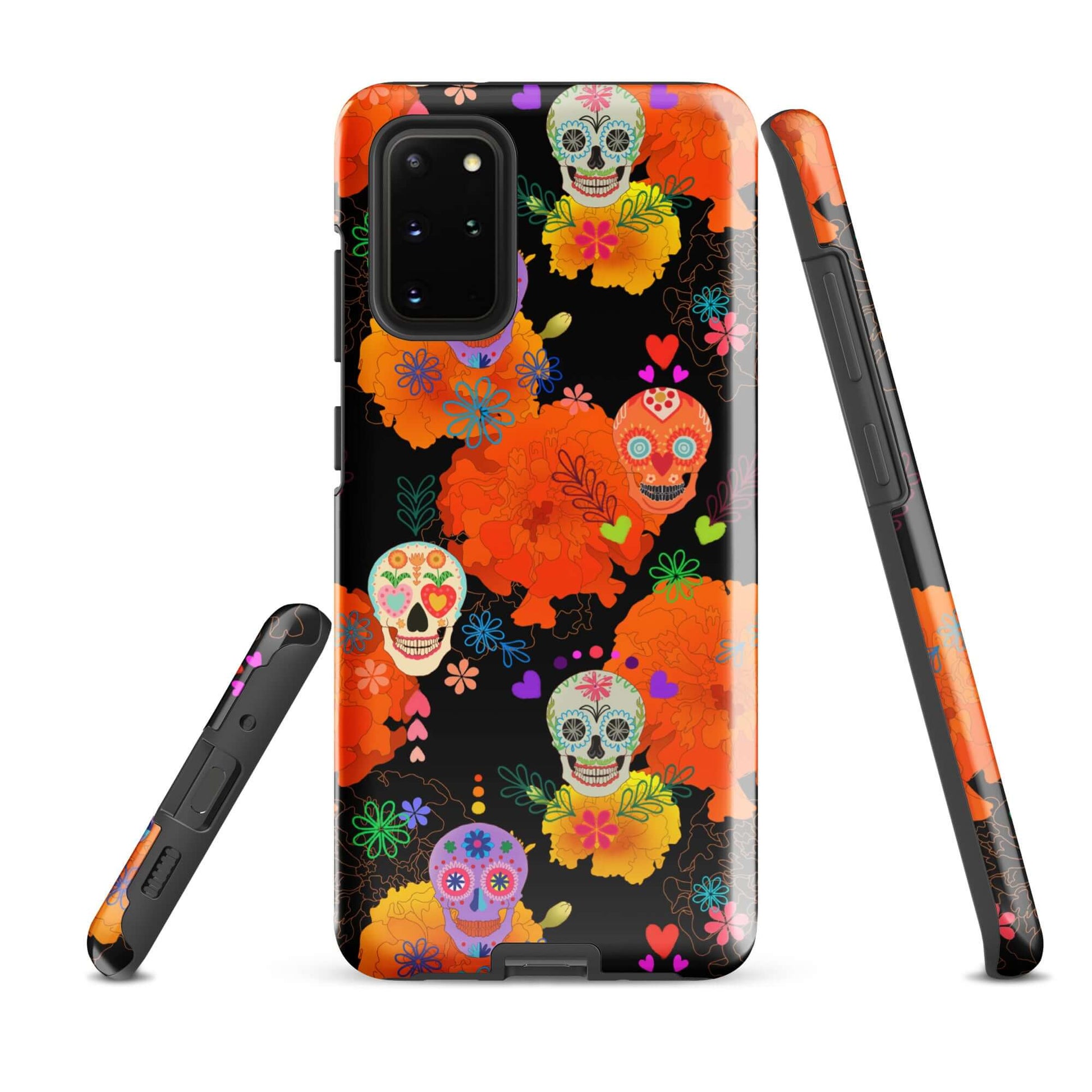 Vibrant Sugar Skull Samsung® Tough Case featuring durable, impact-resistant design for ultimate phone protection.