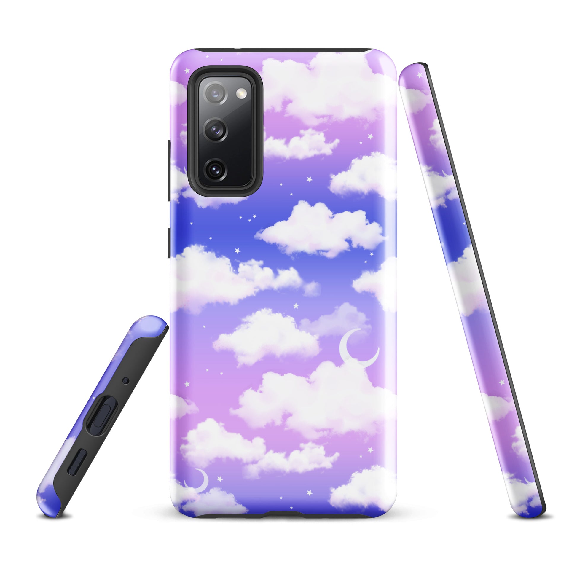 Cloudy Sky Samsung® Tough Case features a beautiful cloud design, offering stylish protection for your phone.