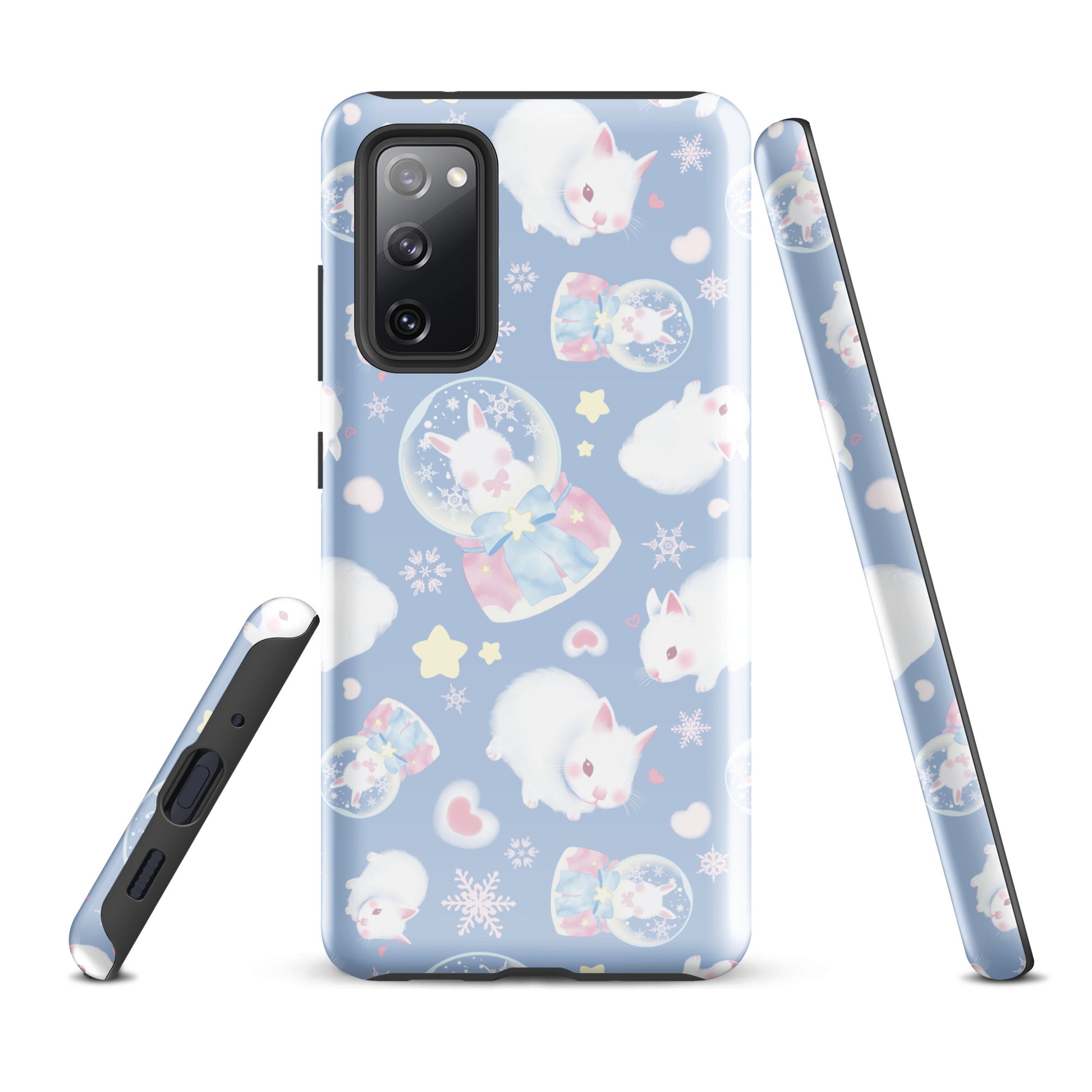 Stylish Snow Bunny Samsung® Tough Case featuring cute bunnies and durable design for ultimate phone protection.