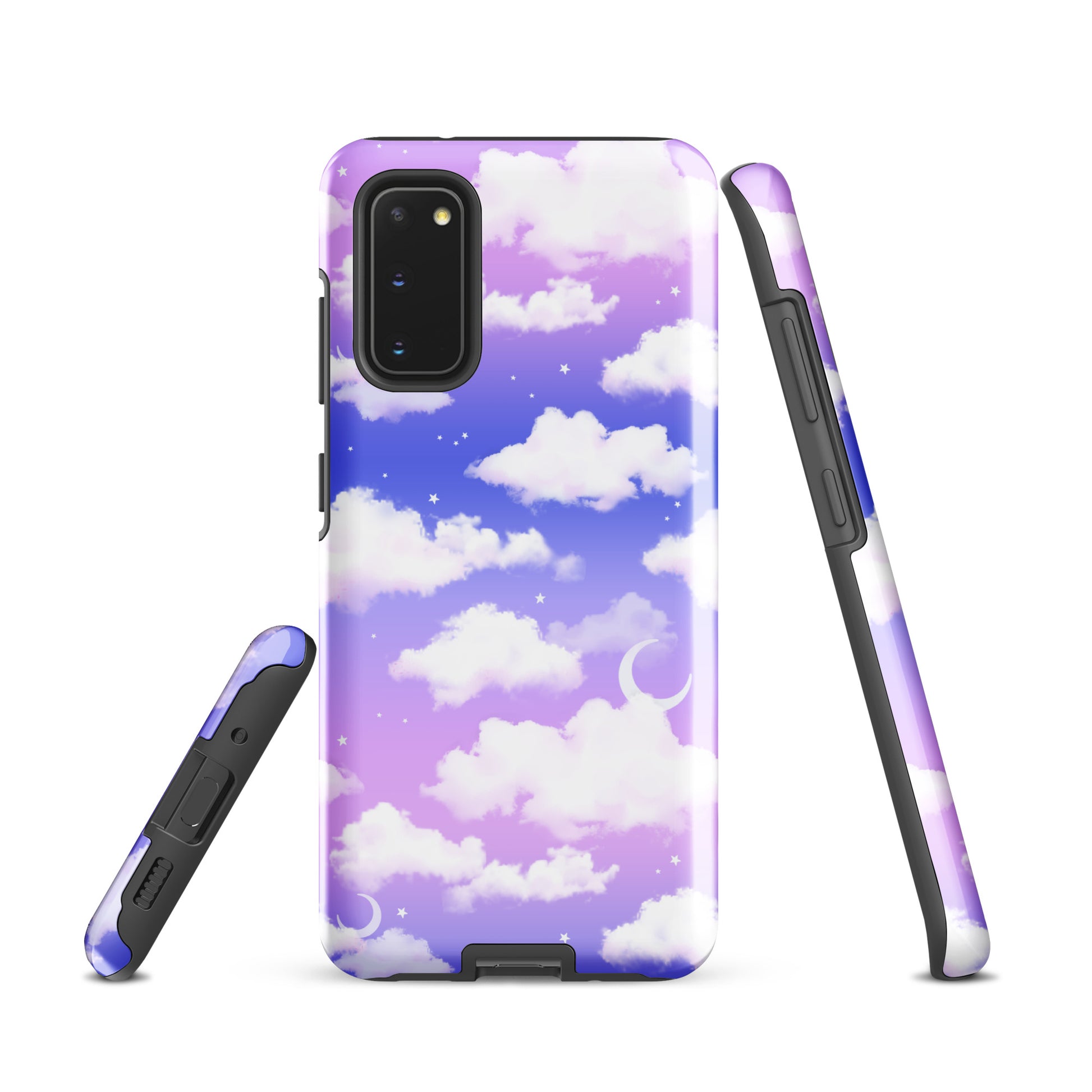 Stylish Cloudy Sky Samsung® Tough Case featuring a dual-layer design for extra protection and a sleek, artistic look.