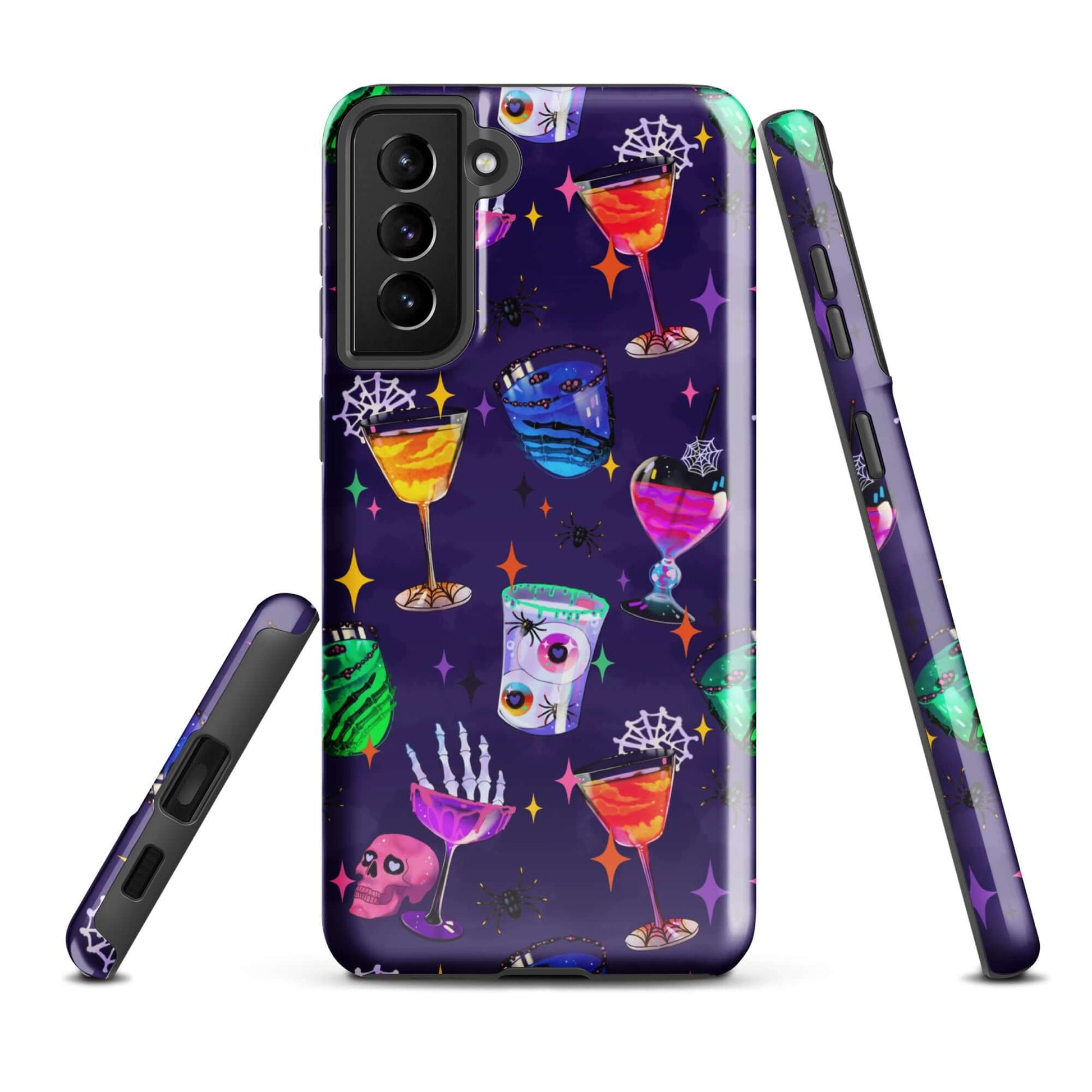 Vibrant Monster Party Samsung® Tough Case featuring fun designs, offering durable protection for your phone.
