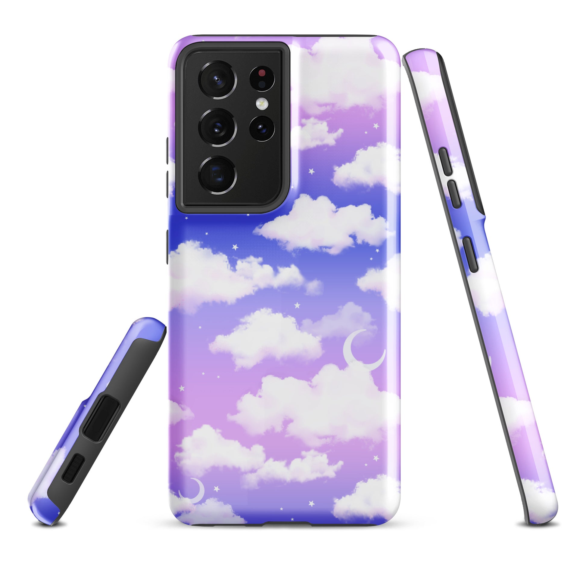 Colorful Cloudy Sky Samsung® Tough Case showcasing durability and style for Galaxy S21 Ultra. Perfect for protection!