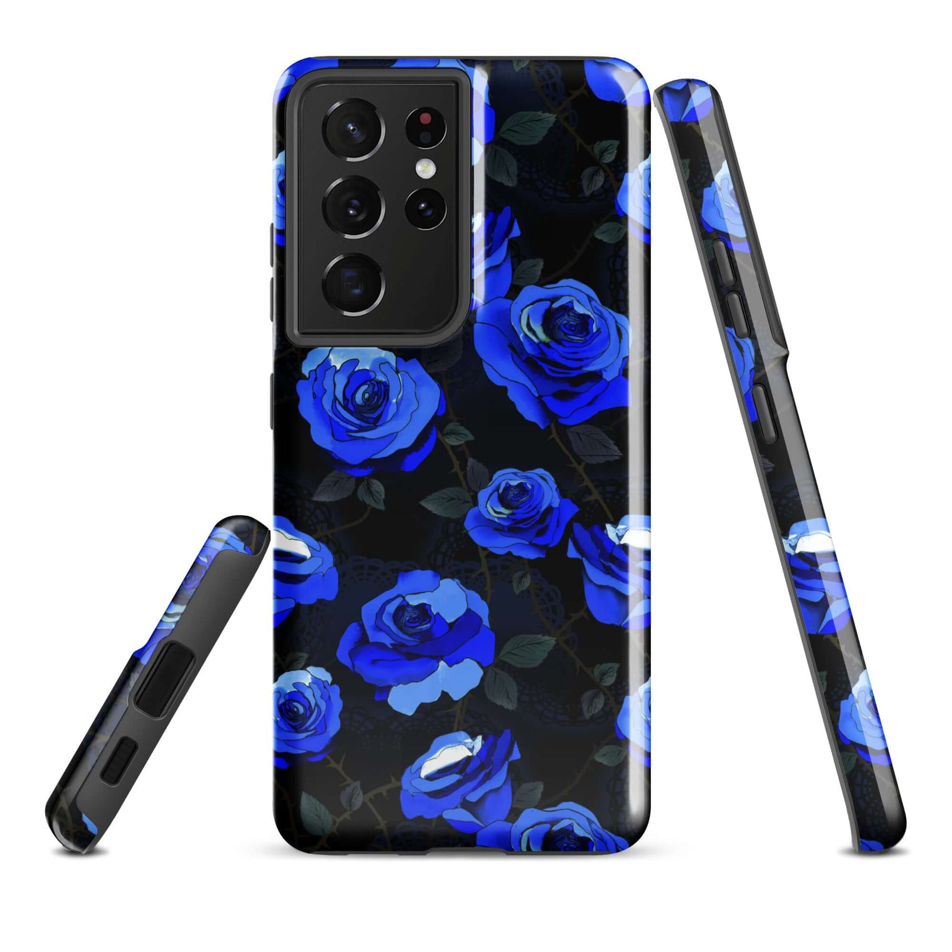 Enchanted Rose Samsung® Tough Case showcases a stunning floral design, offering ultimate protection and style.