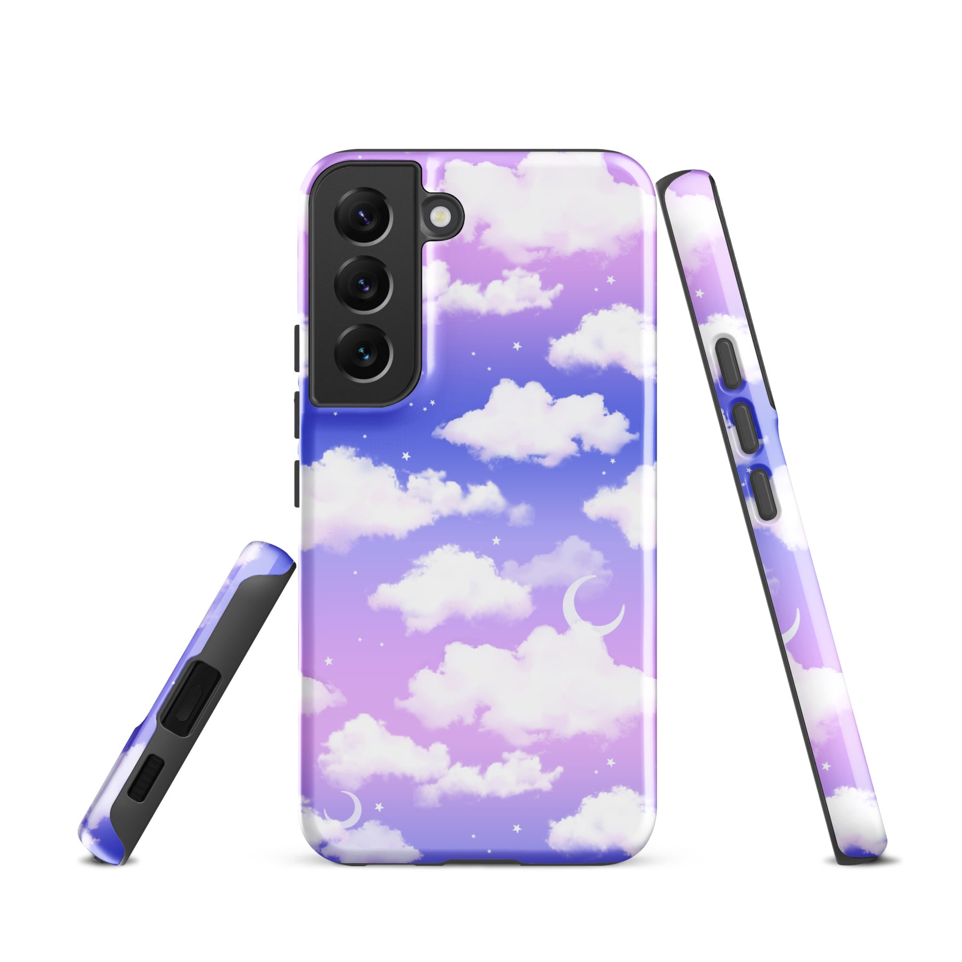 Stylish Cloudy Sky Samsung® Tough Case offers rugged protection and artistic design for your Galaxy S22.