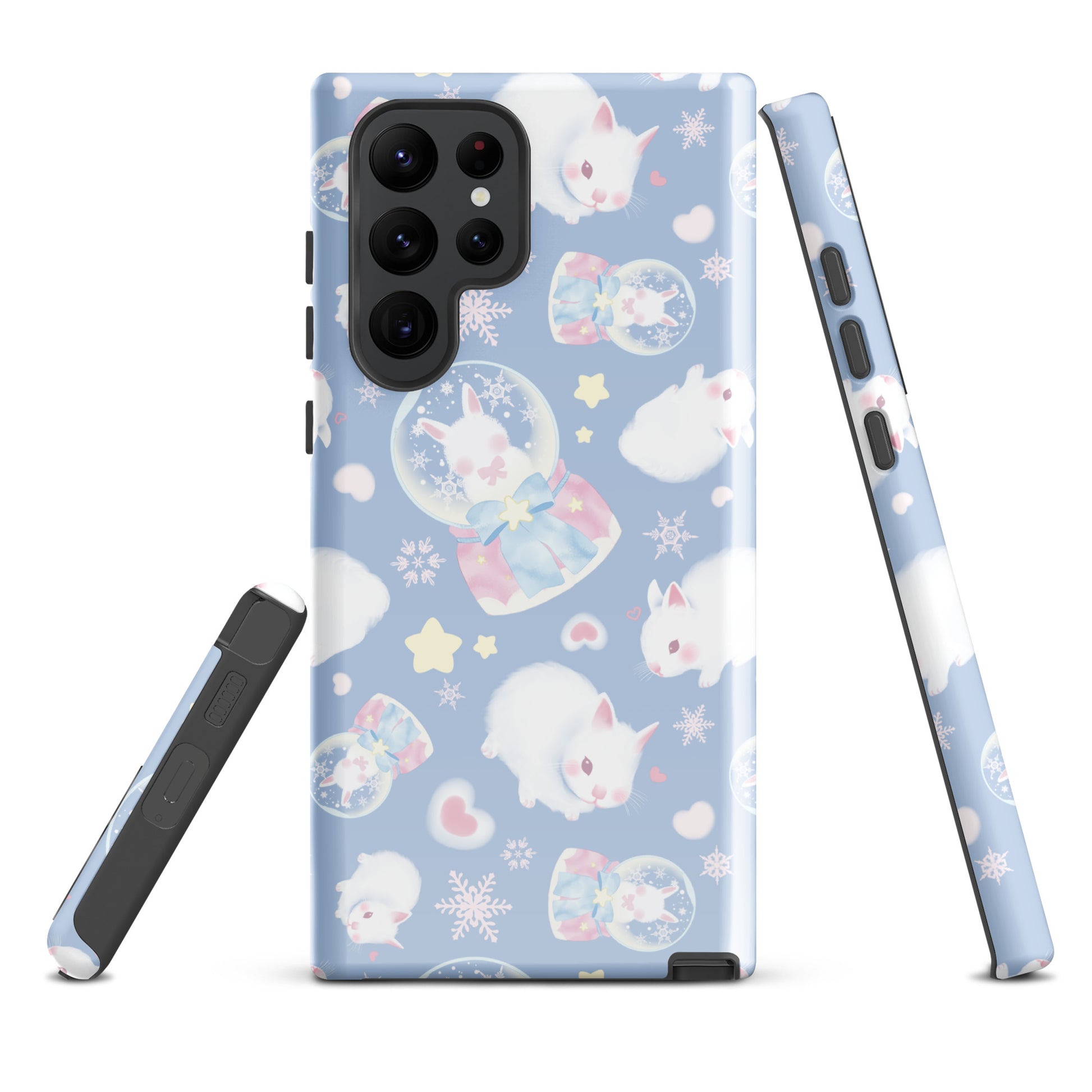 Colorful Snow Bunny Samsung® Tough Case featuring adorable bunnies, offers stylish protection for your phone.