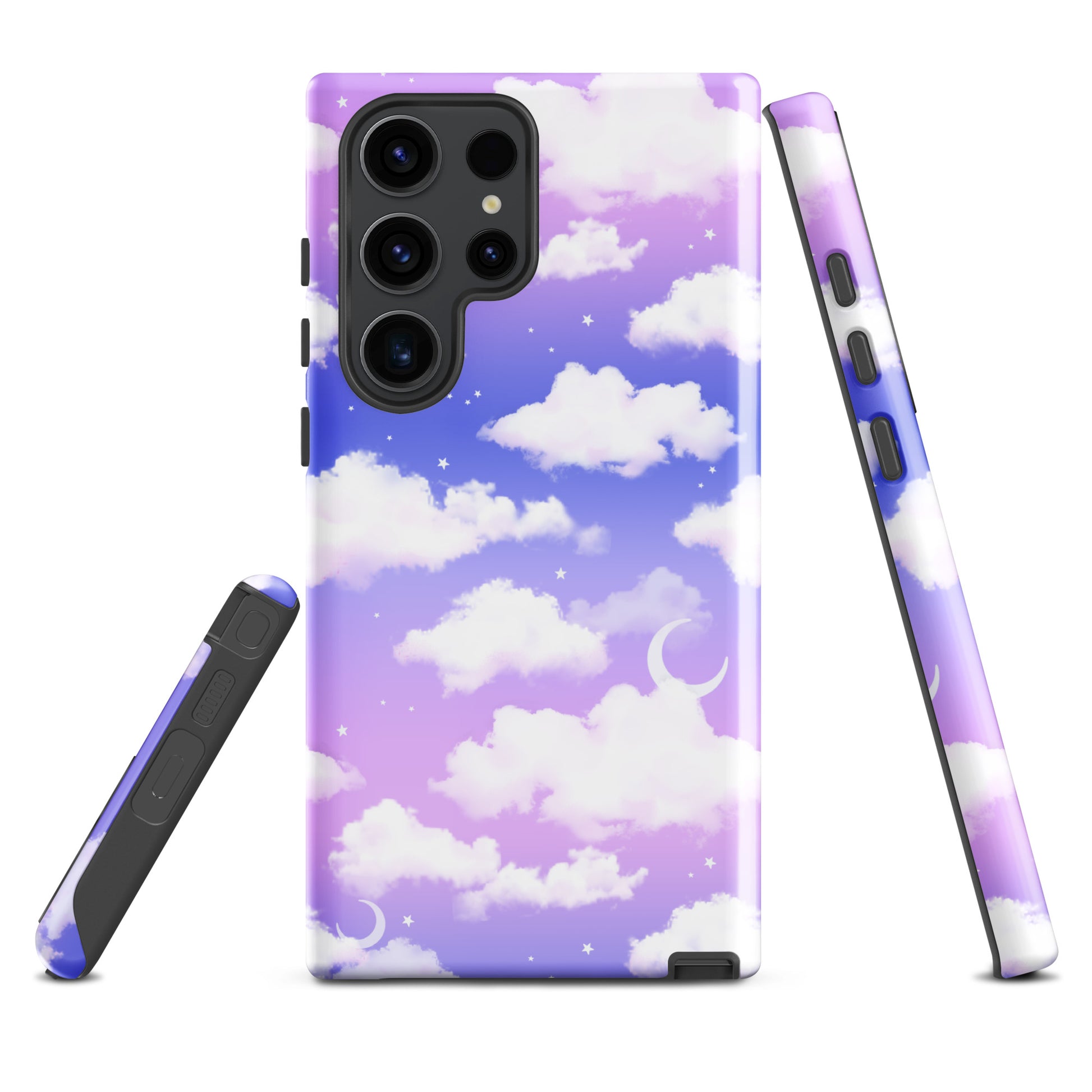 Cloudy Sky Samsung® Tough Case features a stylish design with clouds, offering durability and protection for your phone.