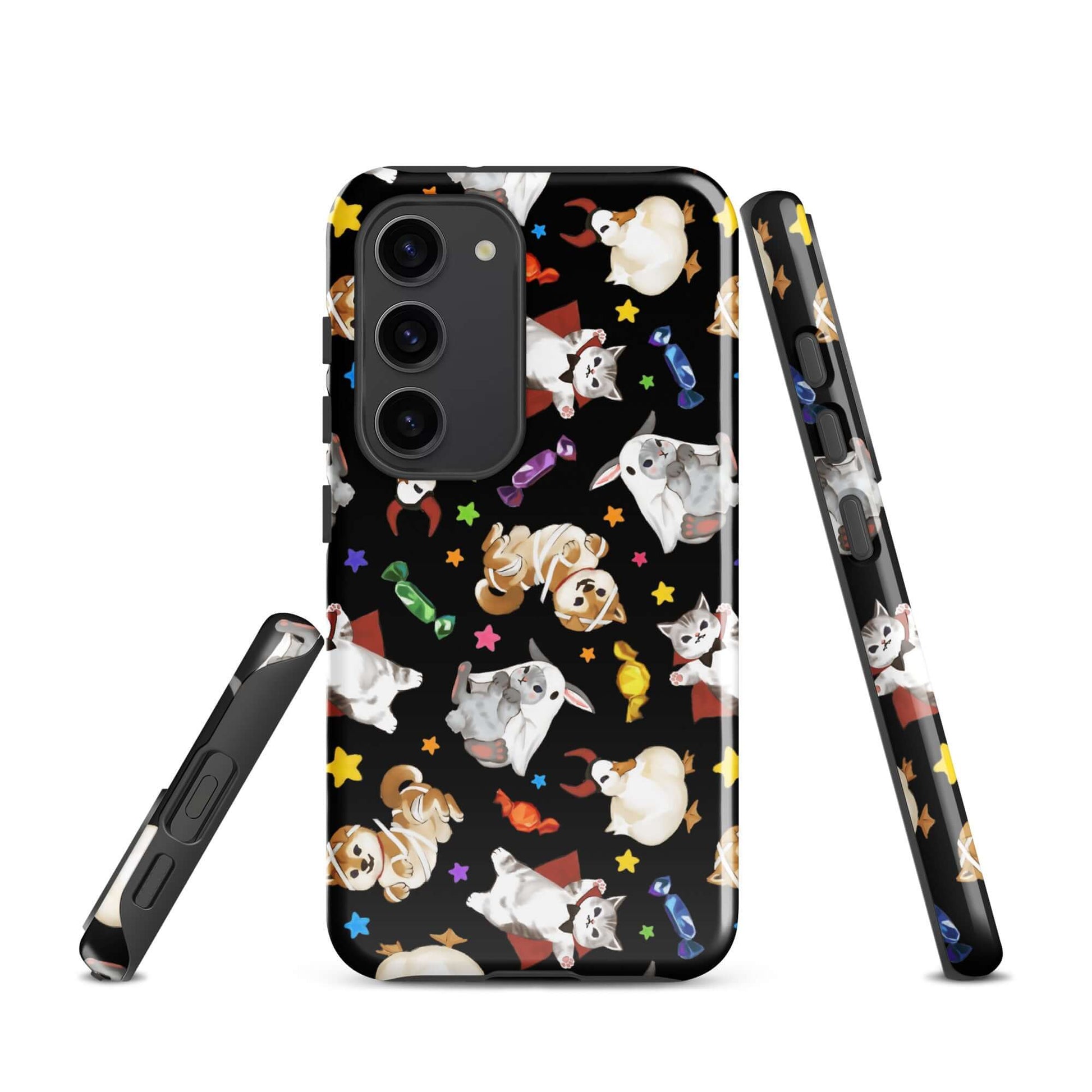 Trick or Treaters Samsung® Tough Case features playful designs, offering durable protection for your Samsung Galaxy S23.