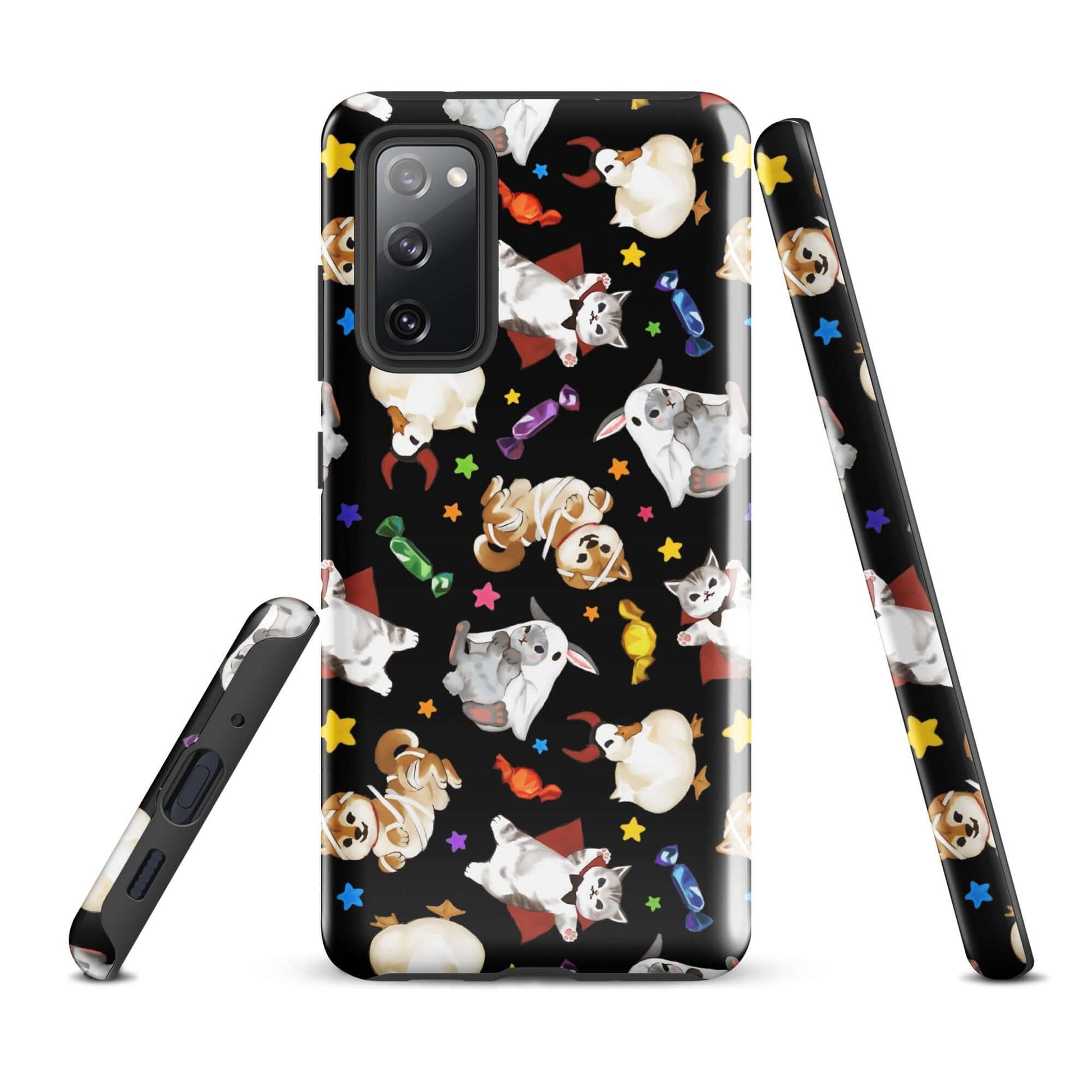 Trick or Treaters Samsung® Tough Case features playful pet designs, offering sleek protection for your phone from bumps and scratches.