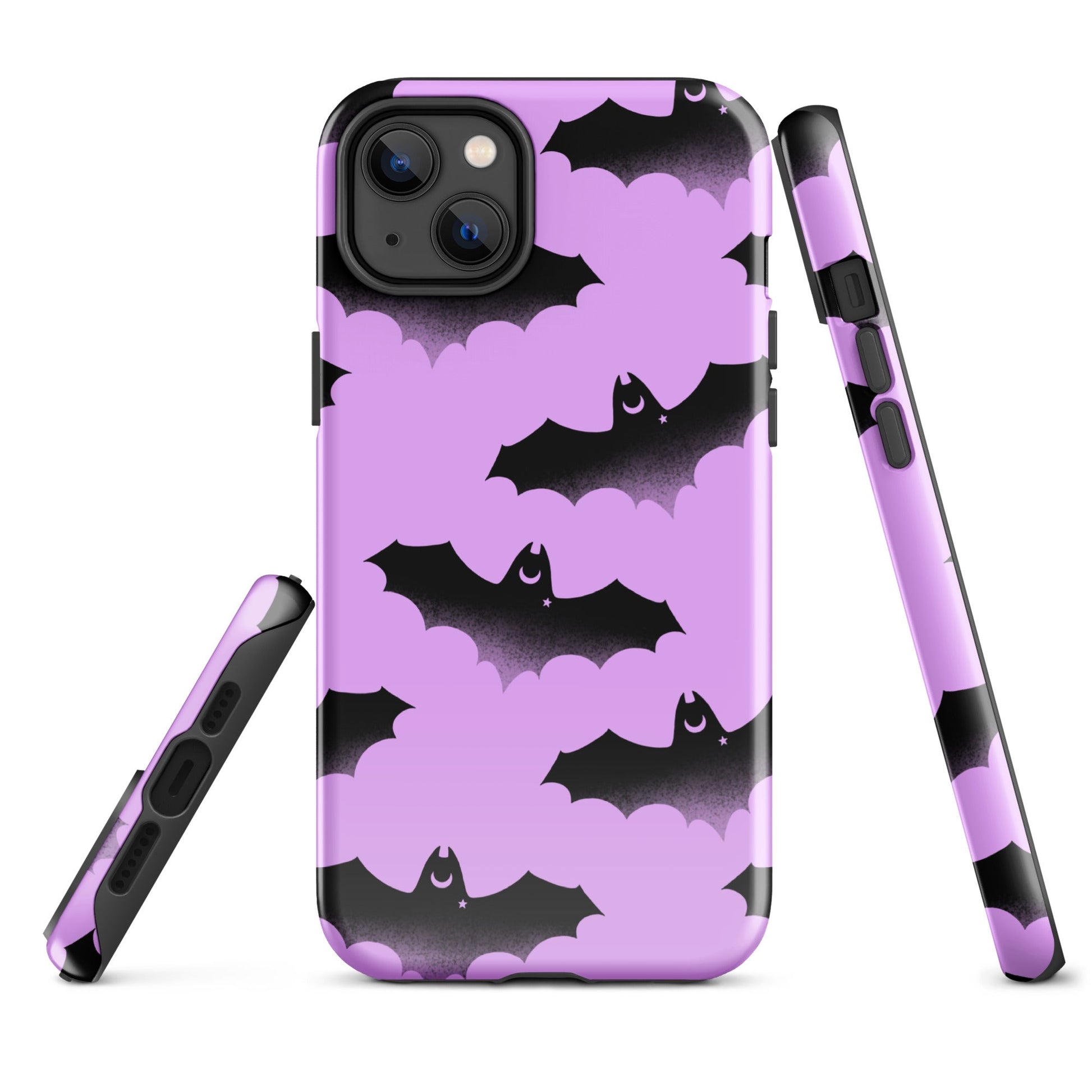 Aensland iPhone® Tough Case features a stylish bat design, offering durable, dual-layer protection for your phone.