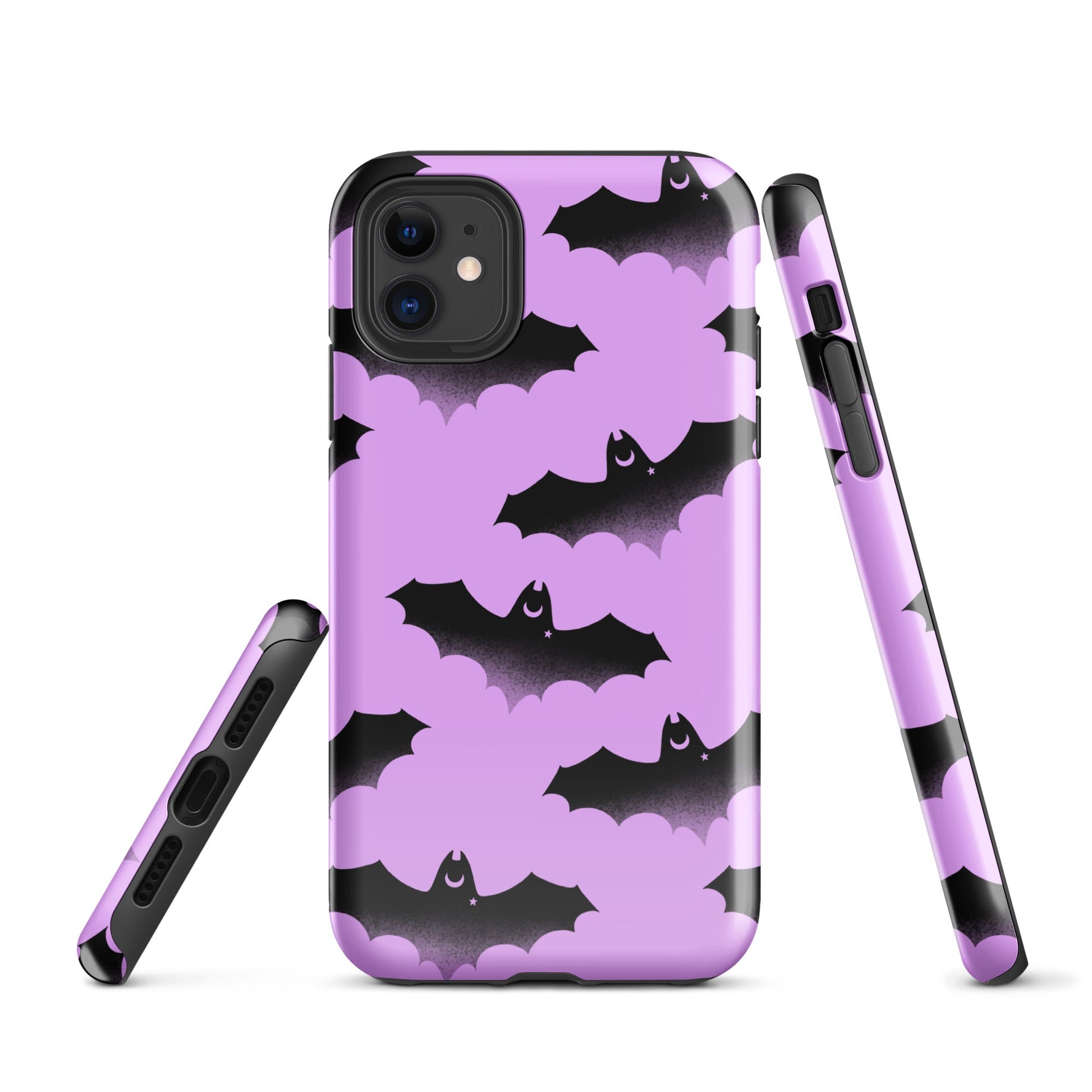 Aensland iPhone® Tough Case features a stylish bat design with dual-layer protection for your phone's safety.