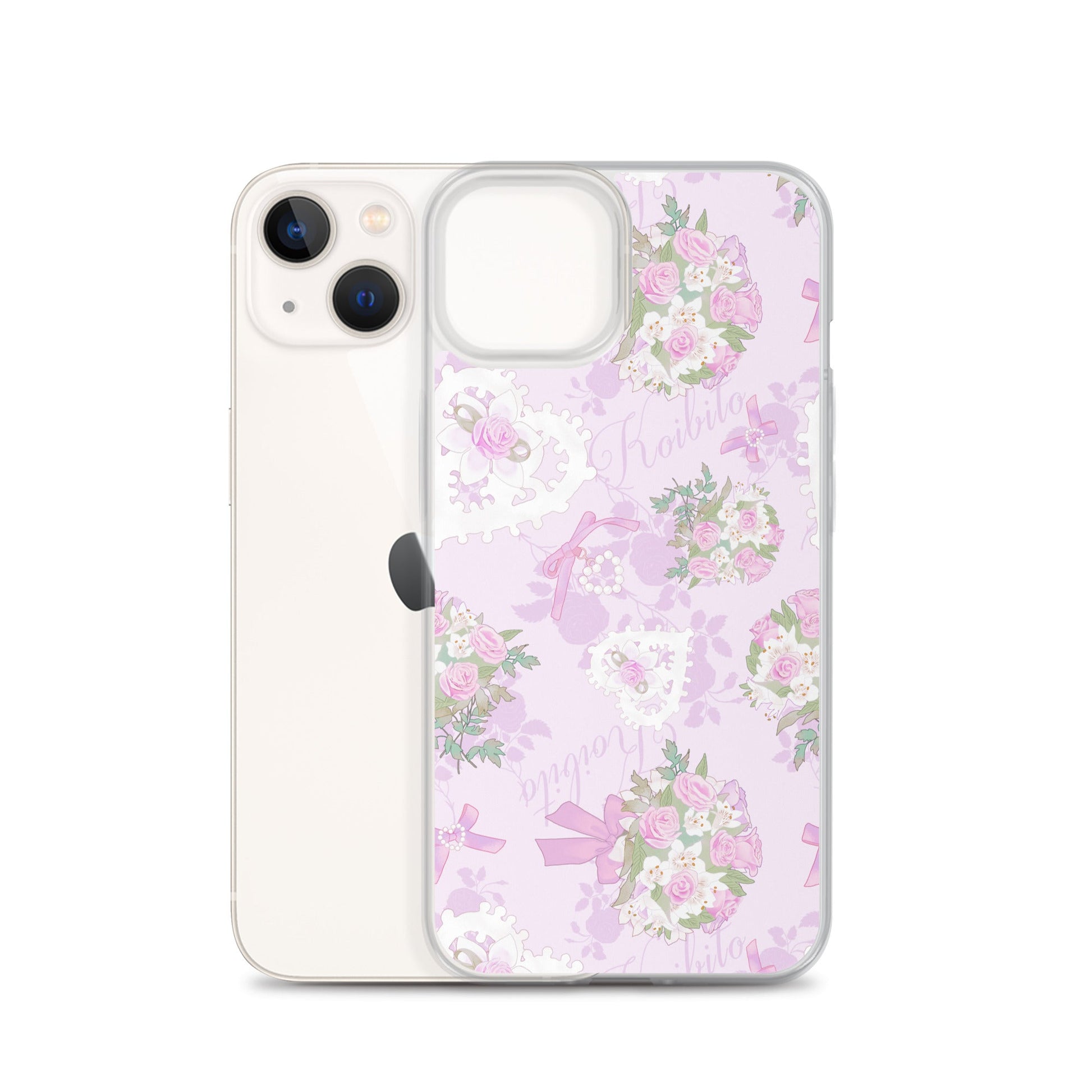 Stylish Anniversary iPhone® Clear Case with a solid back and flexible sides for optimal protection and easy access.