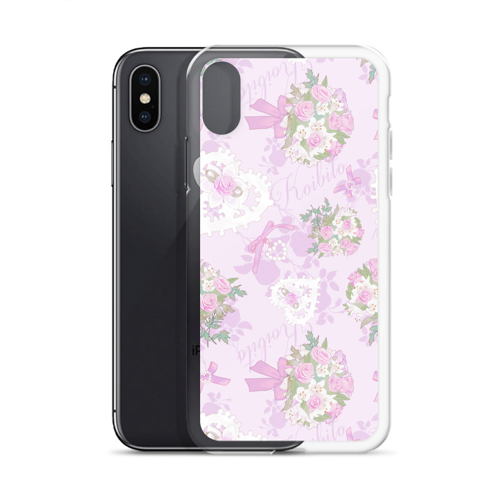 Stylish Anniversary iPhone® Clear Case with flexible sides, protecting against scratches and dirt—perfect for any occasion.