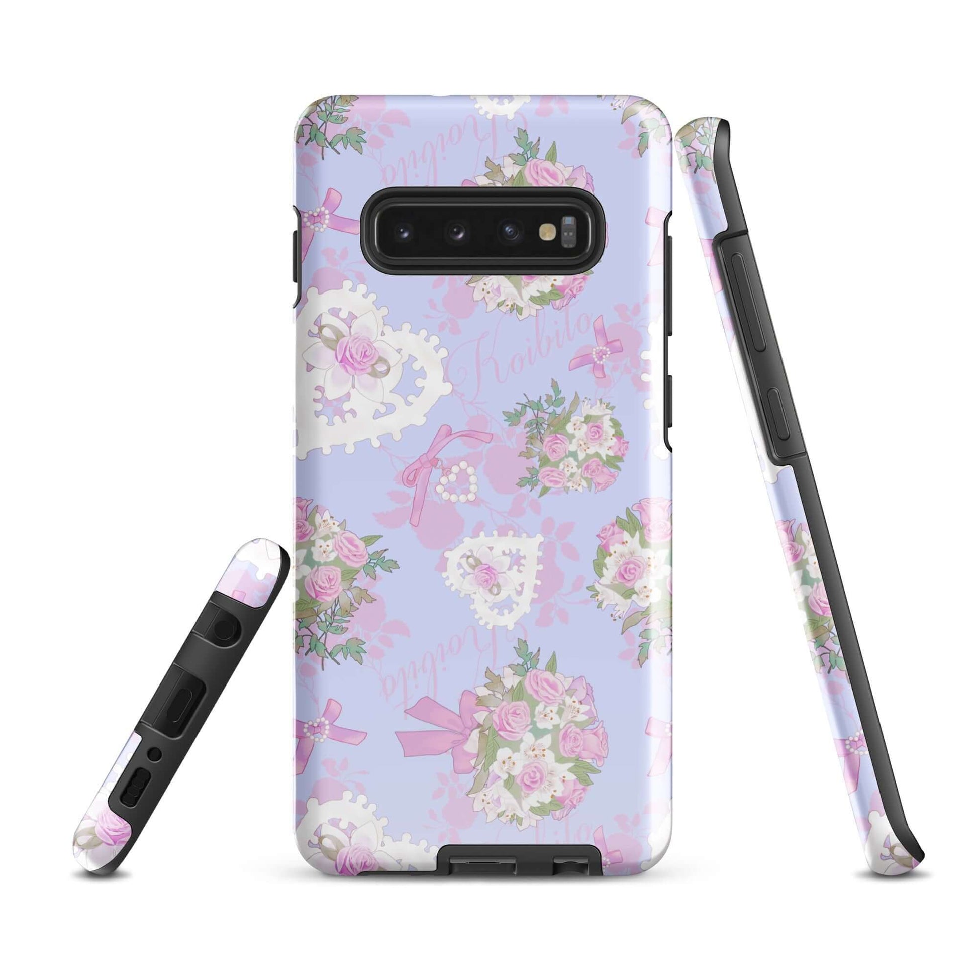 Stylish Anniversary Samsung® Tough Case featuring floral design, offering durability and protection for your device.