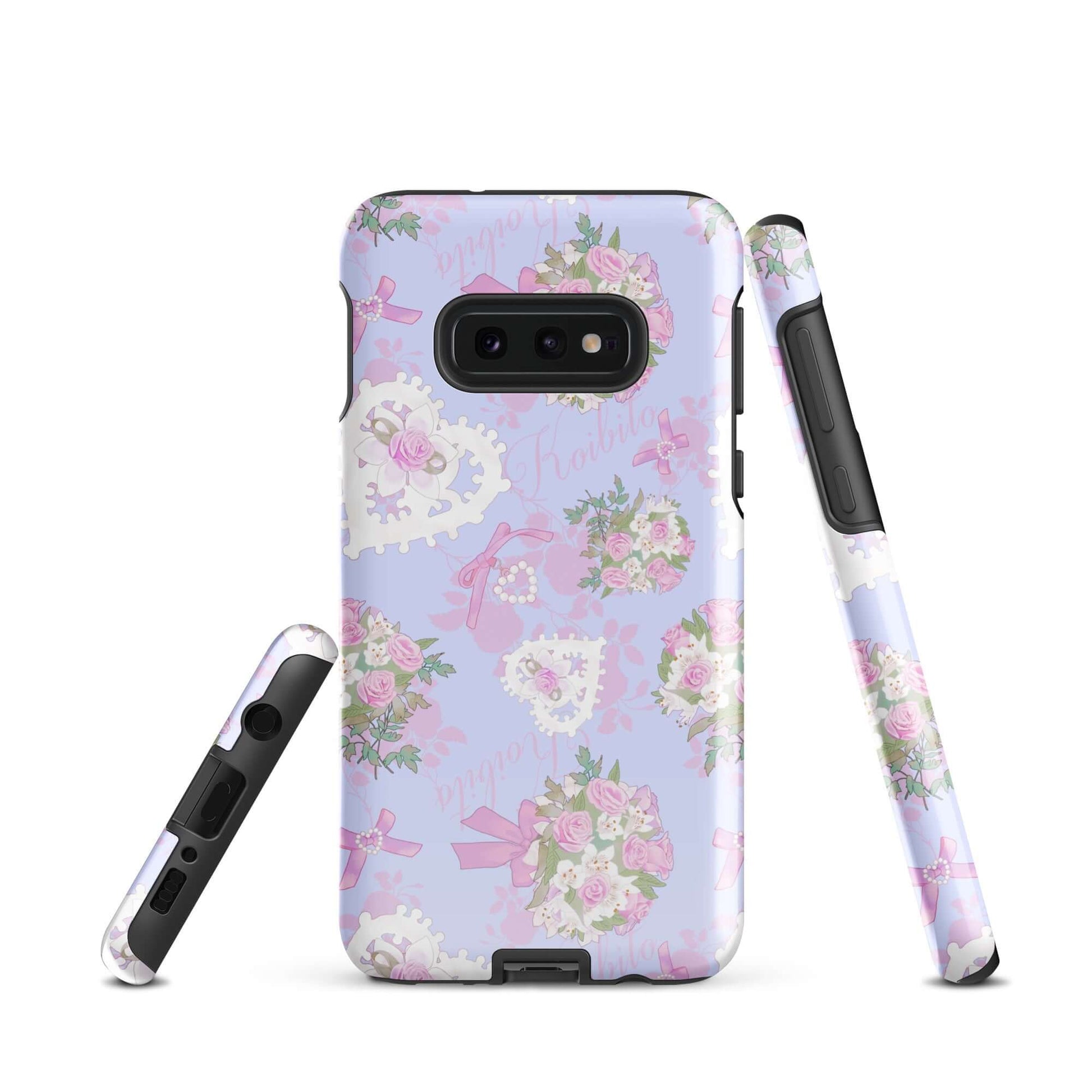 Stylish Anniversary Samsung® Tough Case featuring floral designs, offering impact resistance and robust protection.