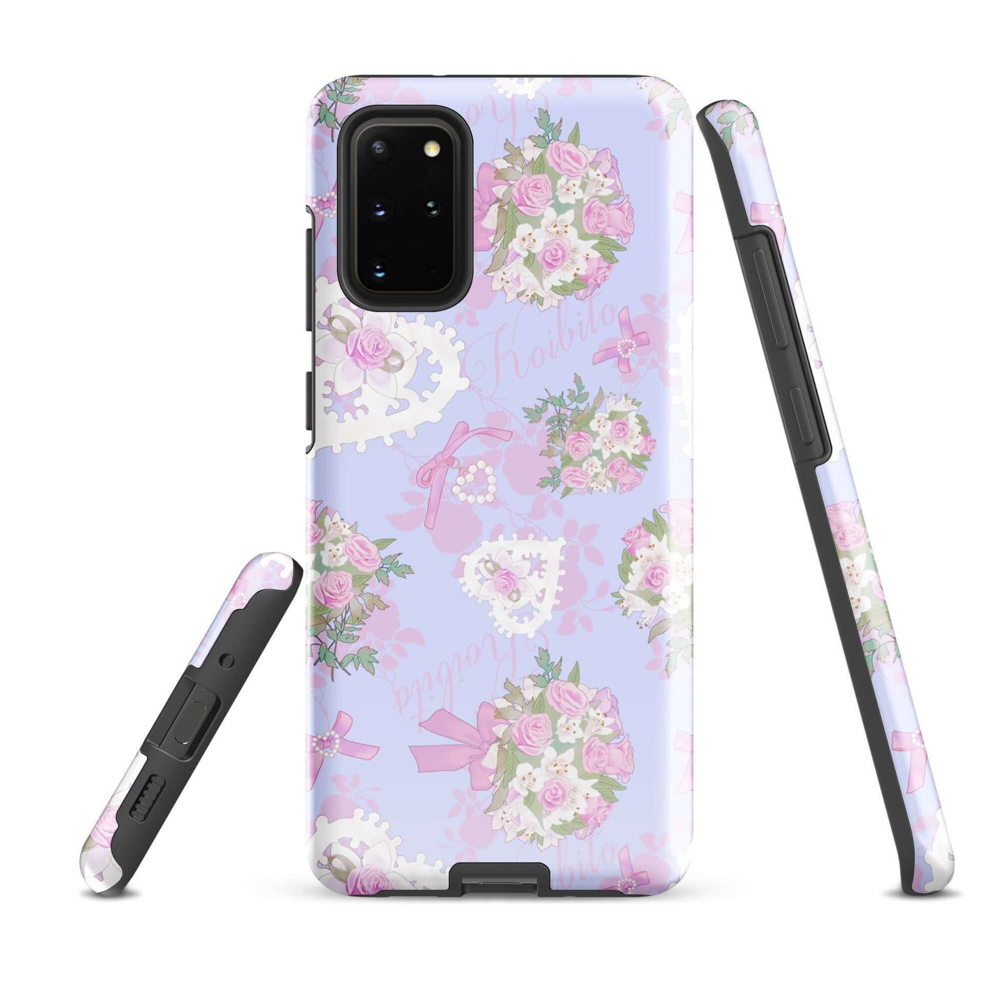 Stylish Anniversary Samsung® Tough Case showcases floral design, providing durable, shock-absorbing protection for your phone.