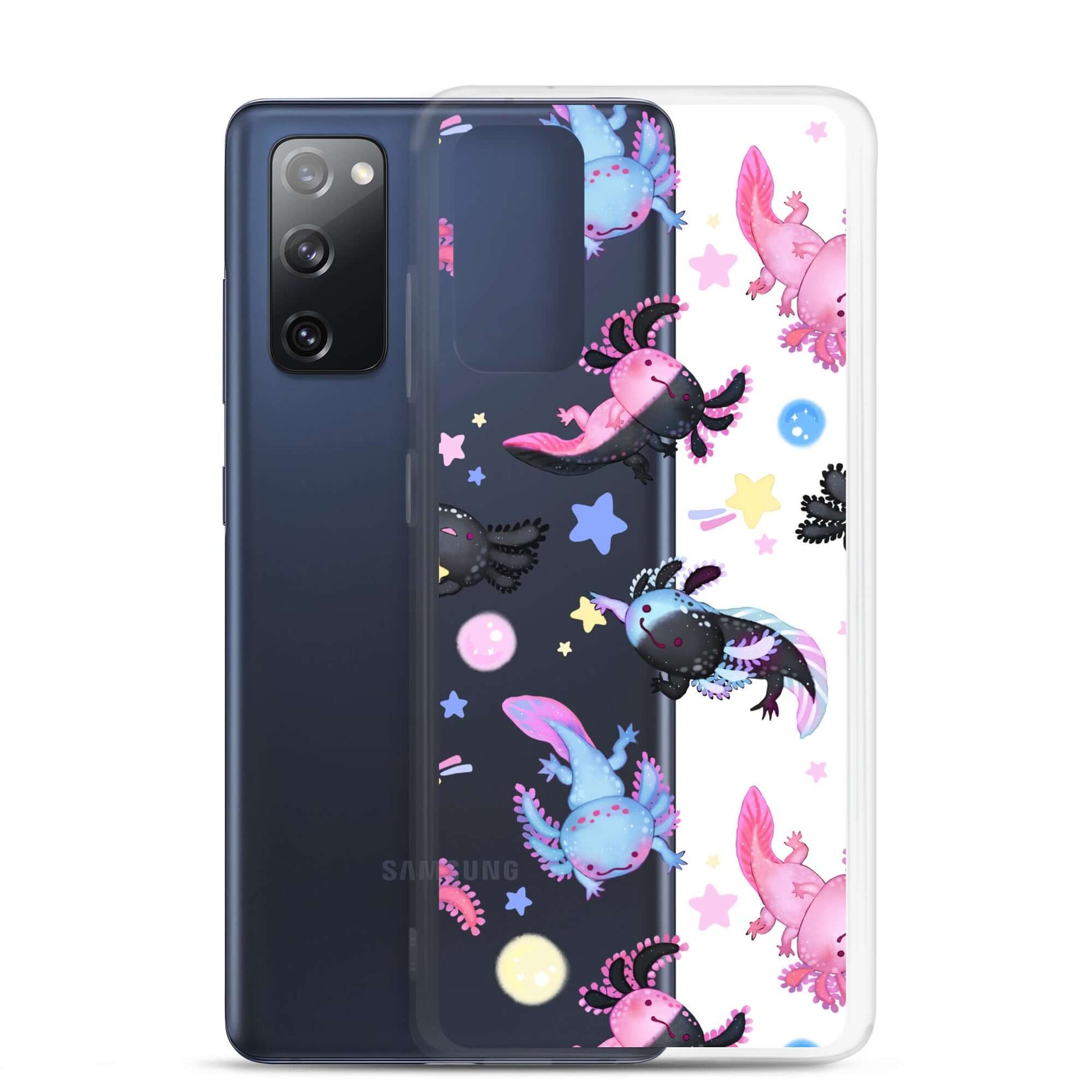 Show off your love for axolotls with the Axolotl Samsung® Clear Case, designed for style and protection.